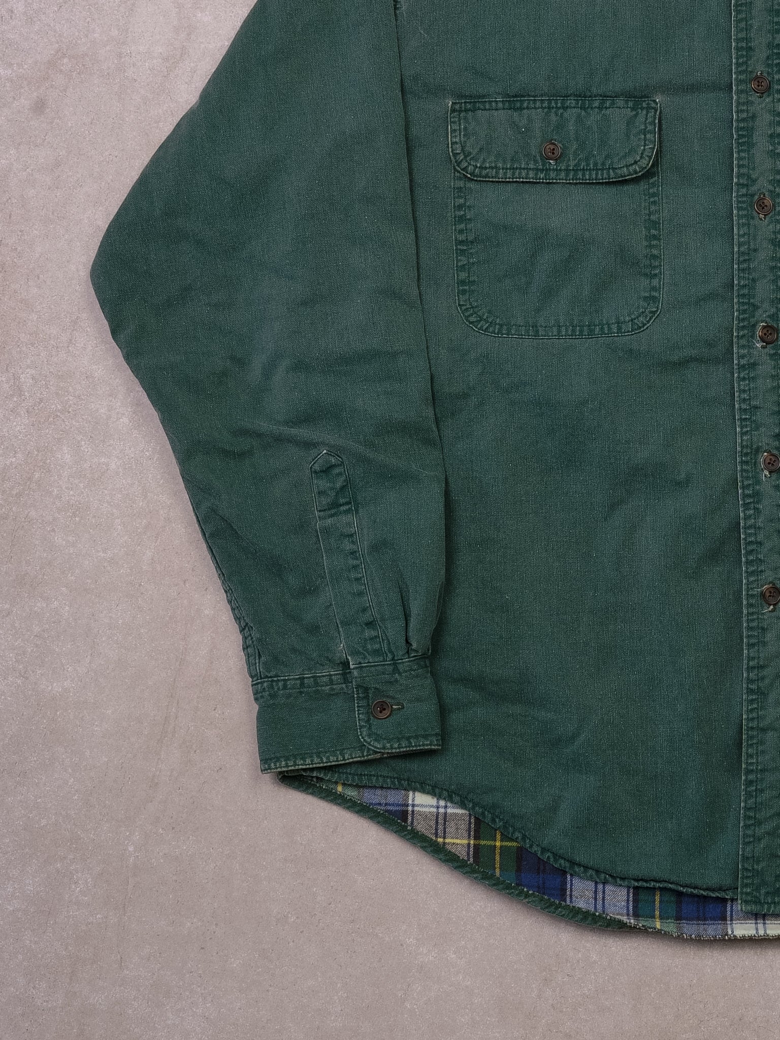 Vintage 90s LL Bean Green Button Up (L) Rebalance Vintage