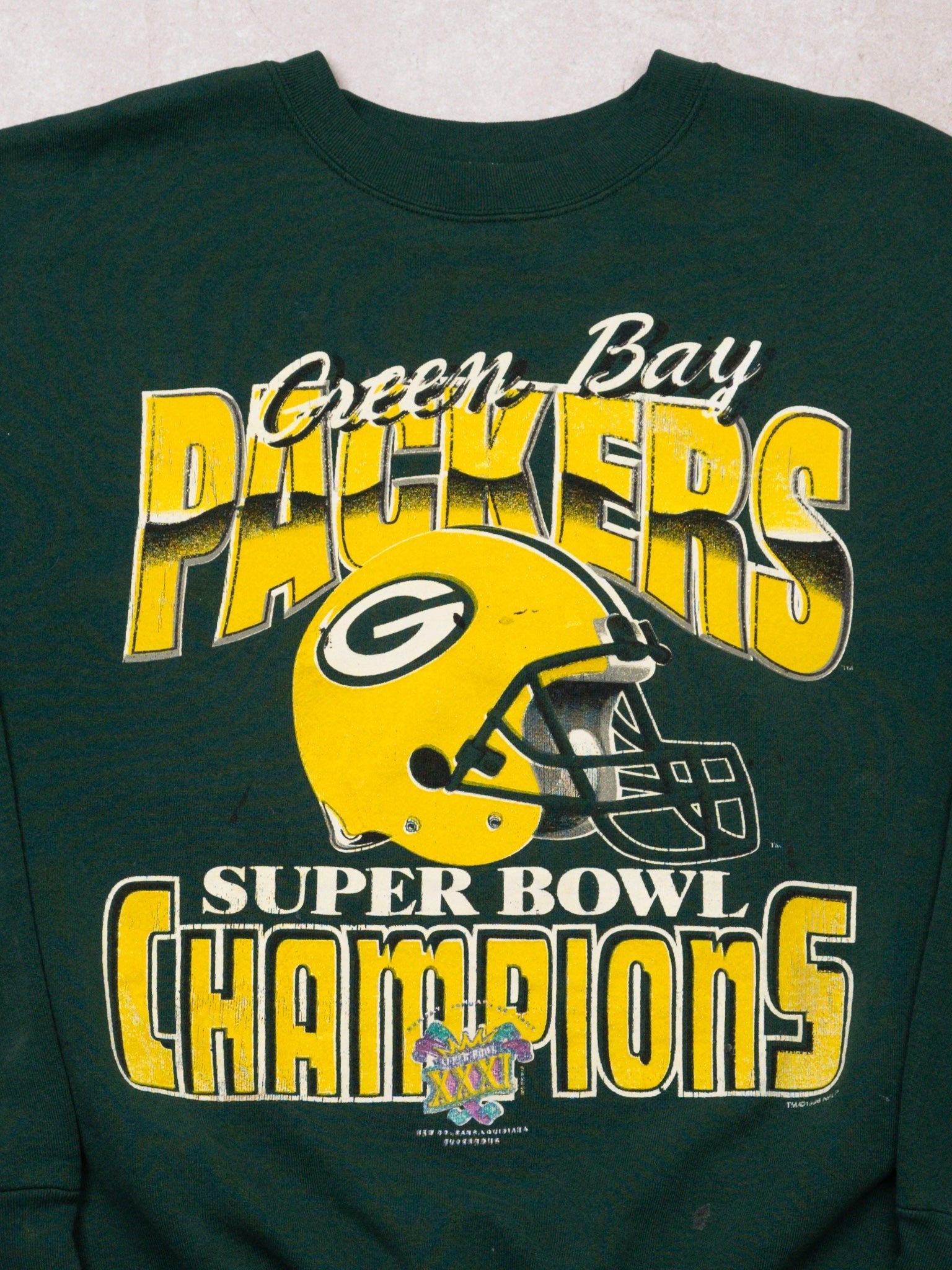 Vintage '97 Green Bay Packers Super Bowl XXXI Champion Crewneck