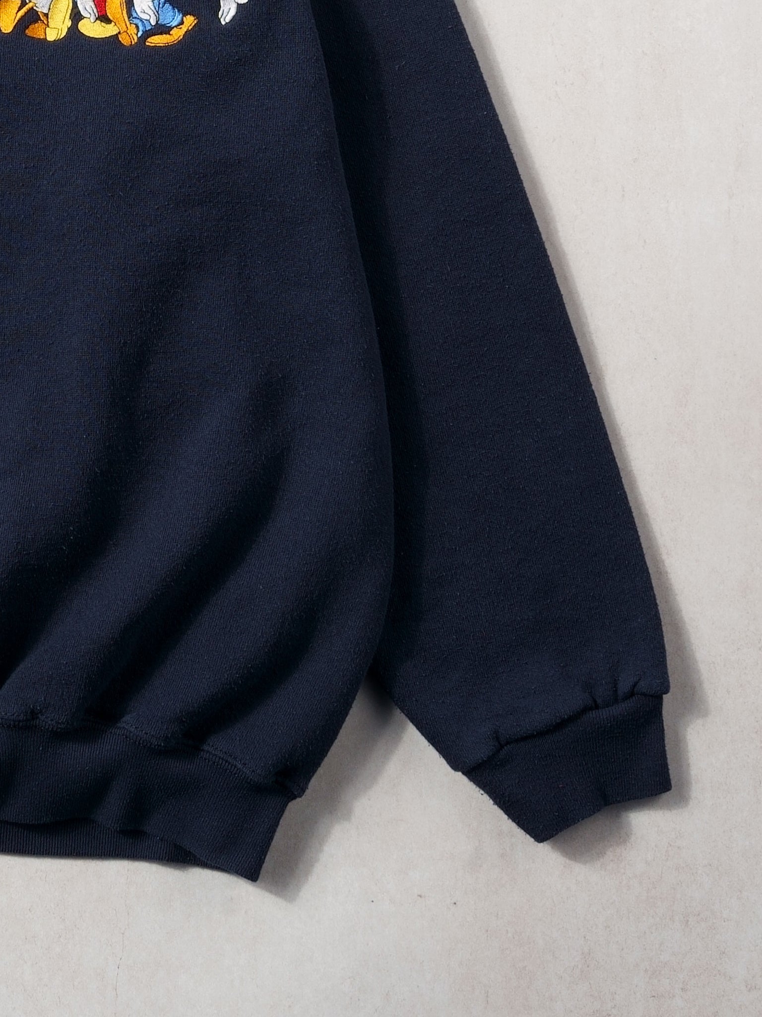 Vintage 90s Dark Blue Walt Disney Trio Embroidery Crewneck (M/L)