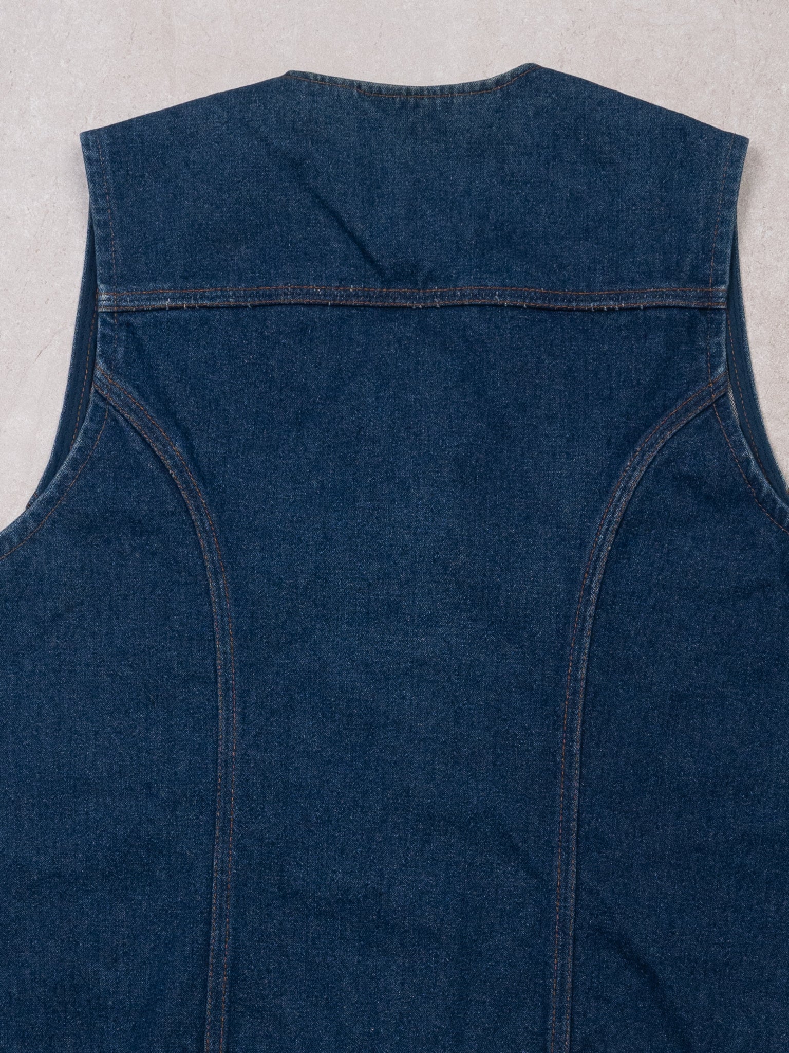 Vintage Blue 1970s Wrangler Denim Vest (M/L)