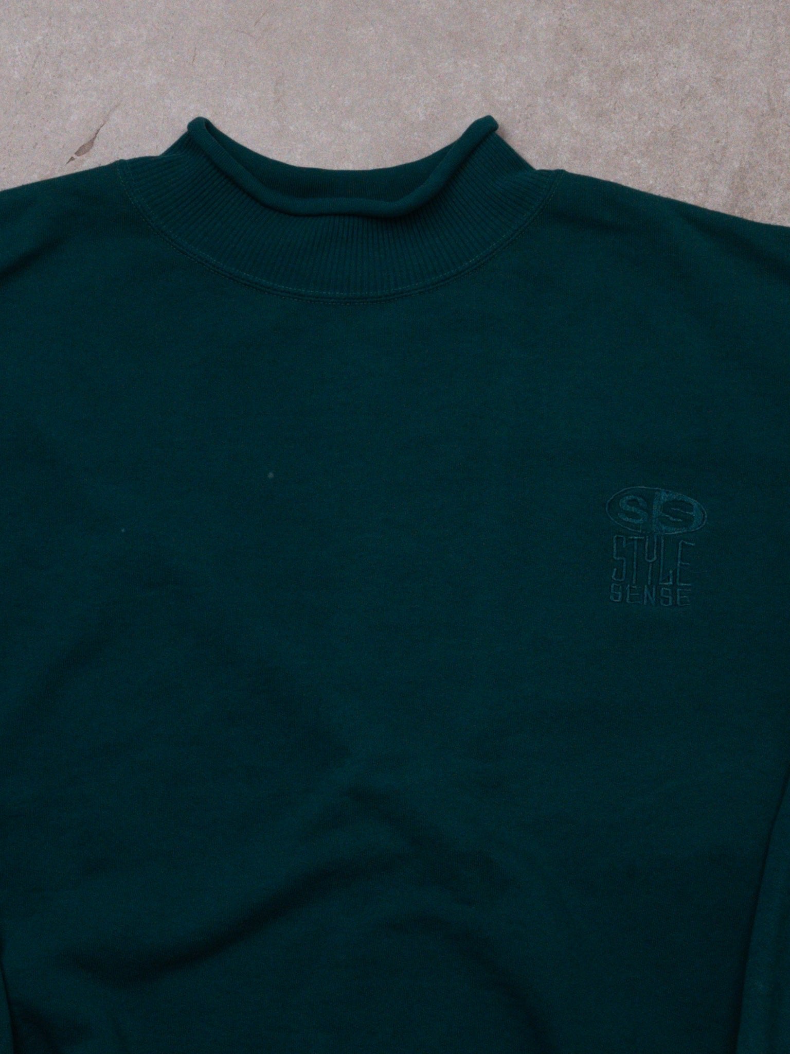 Vintage 80s Aqua Style Sense Crewneck (L/XL)