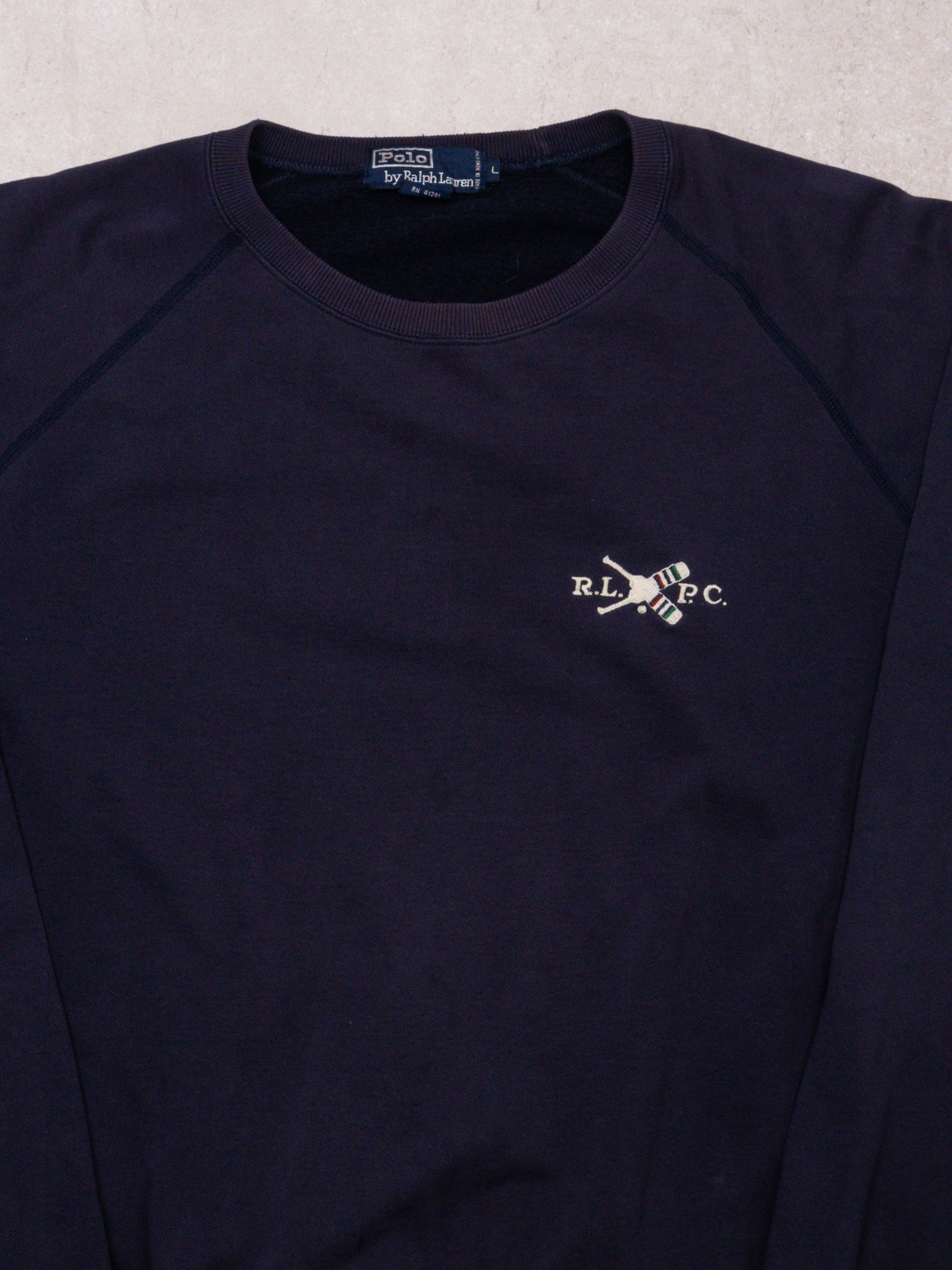 Vintage Navy Polo RL Paddling Club Crewneck (XL)