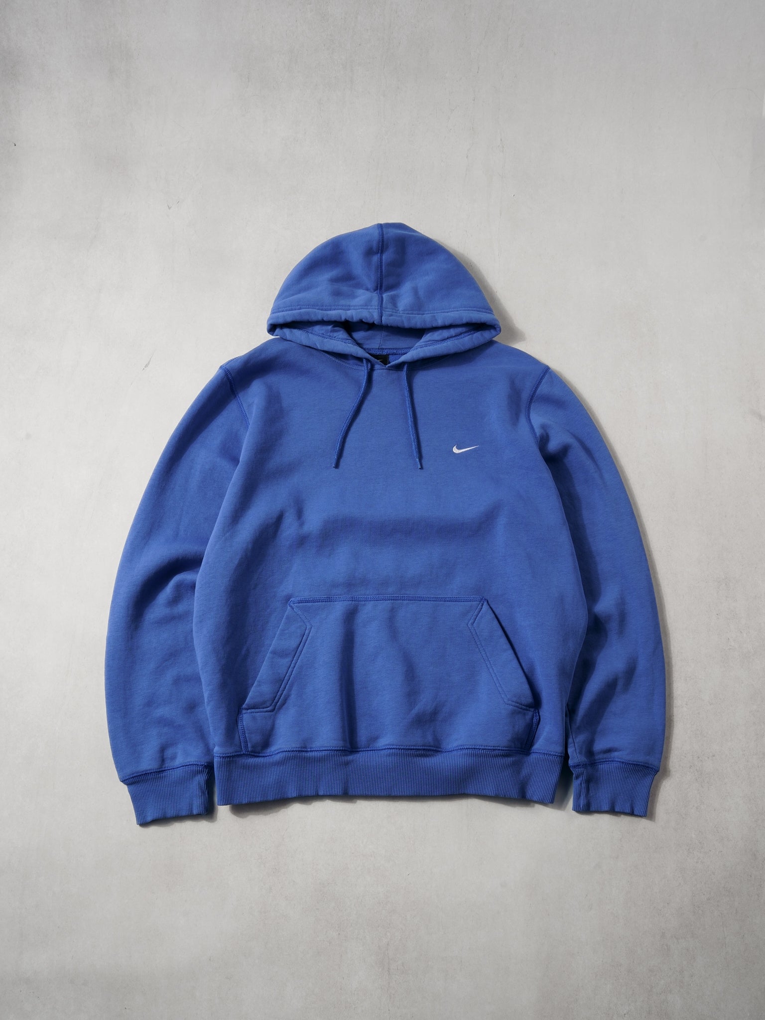 Vintage Y2k Royal Blue Nike Swoosh Hoodie (L)