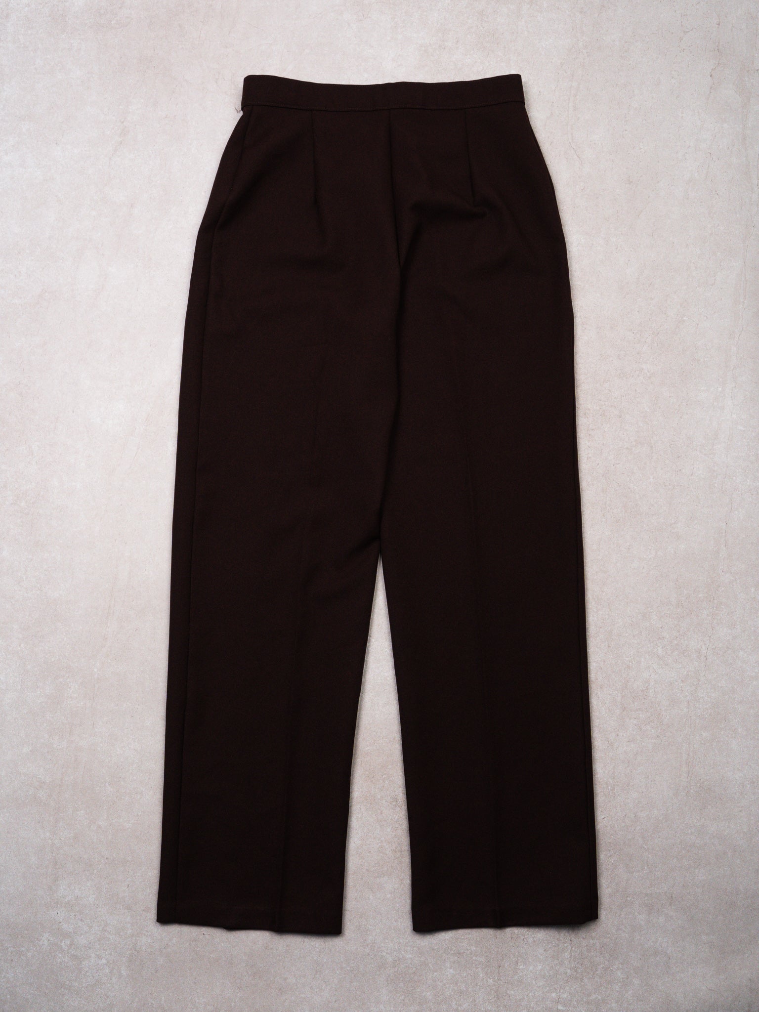 Vintage 70s Dark Brown Dress Pants (32 x 34)