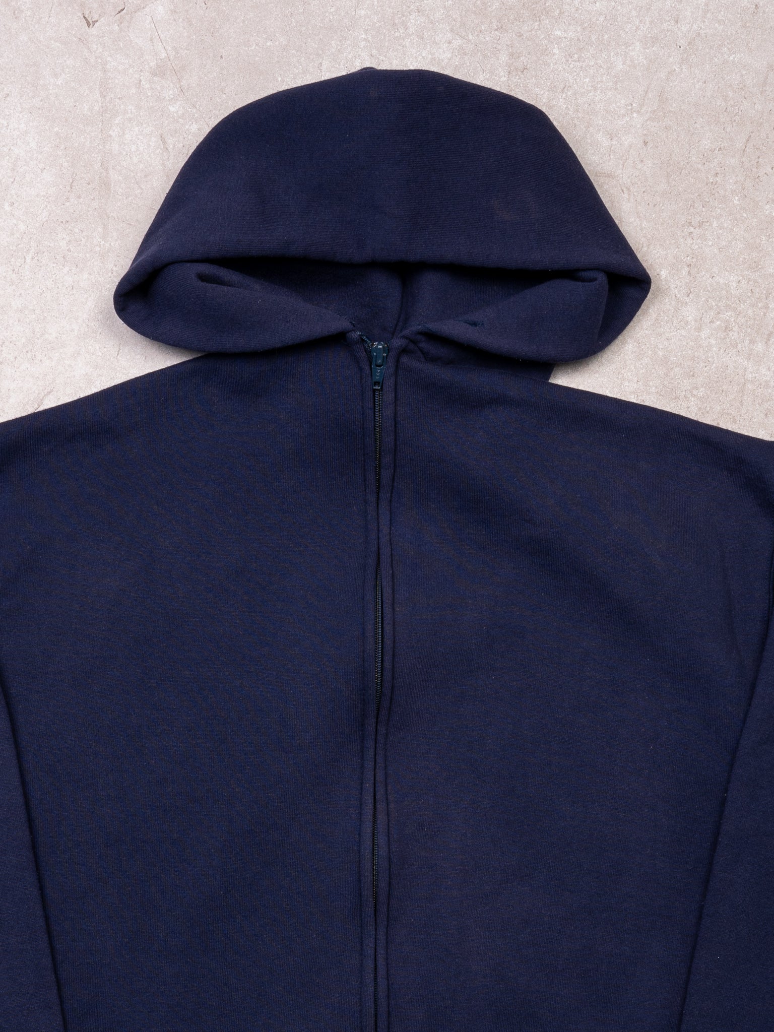 Vintage 90s Navy Russell Athletics Zip Up Hoodie (L)