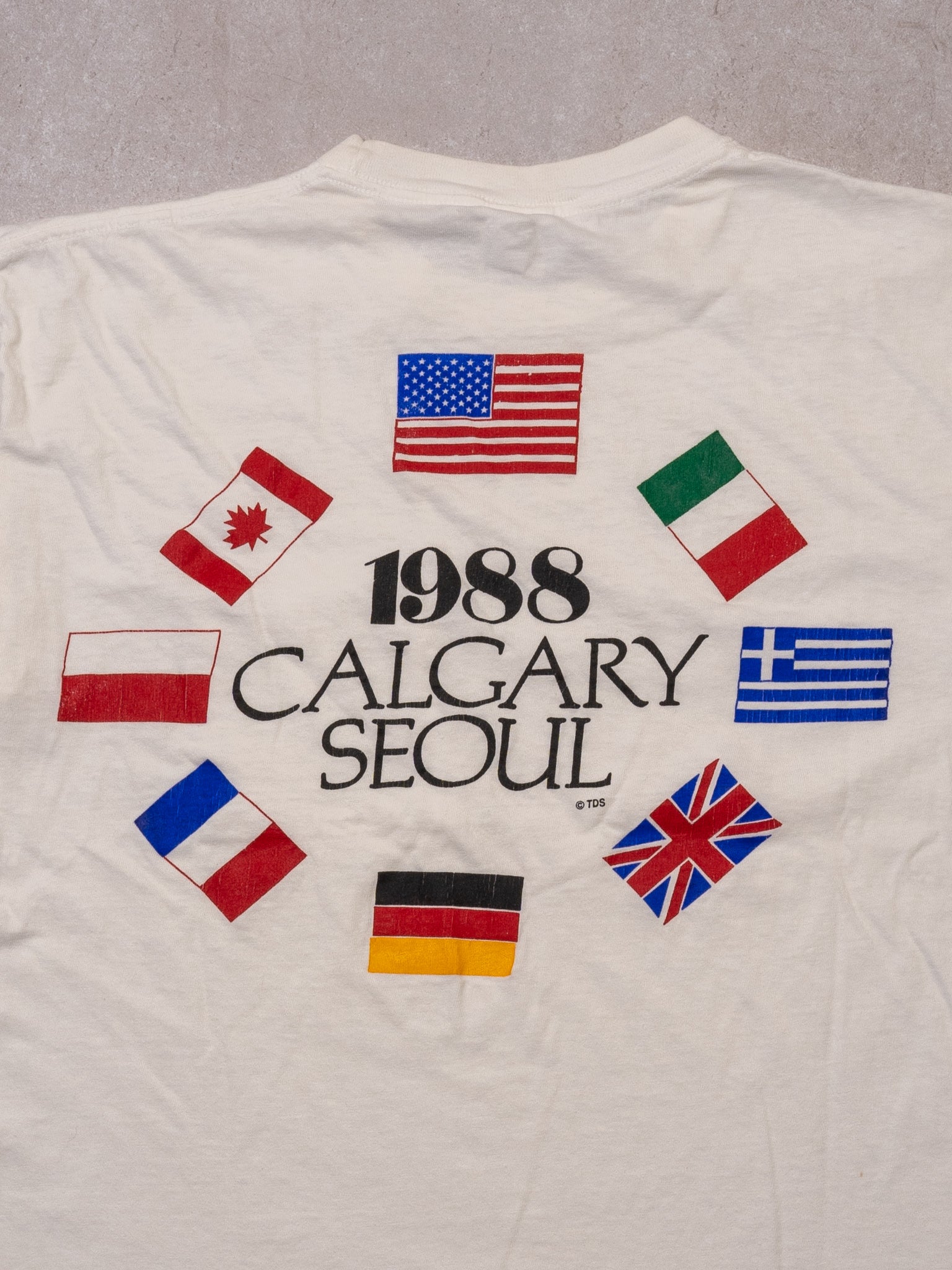 Vintage '88 USA x Calgary x Seoul Tee (M)