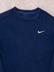 Vintage 90s Navy Nike Swoosh Crewneck (S)