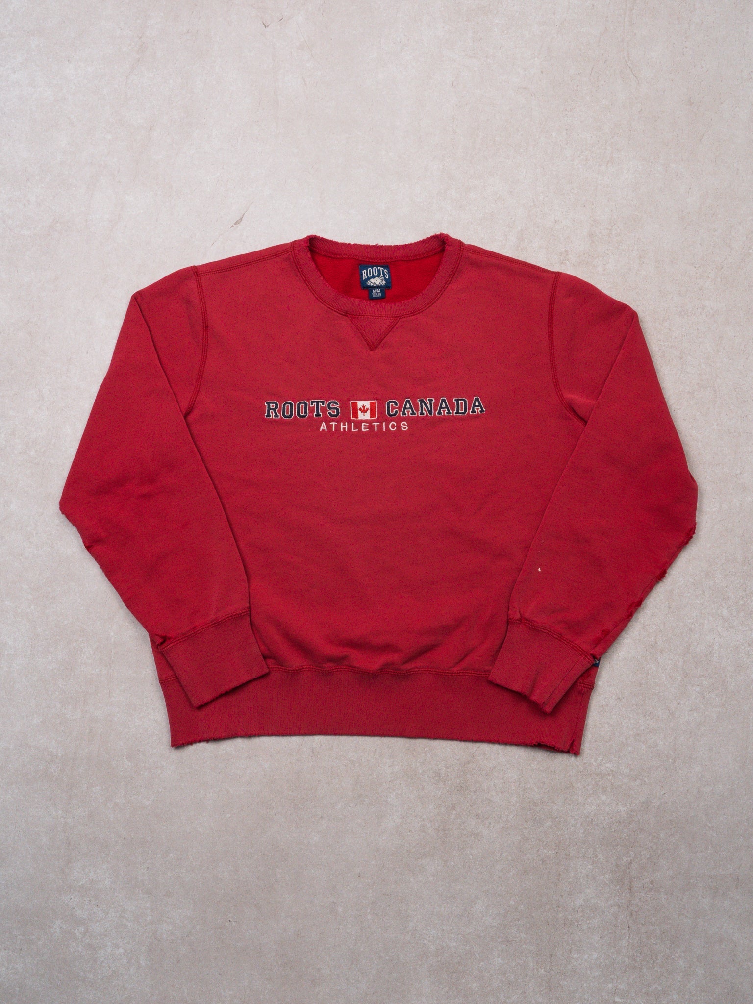 Vintage 90s Rugged  Red Roots Canada Crewneck (M)
