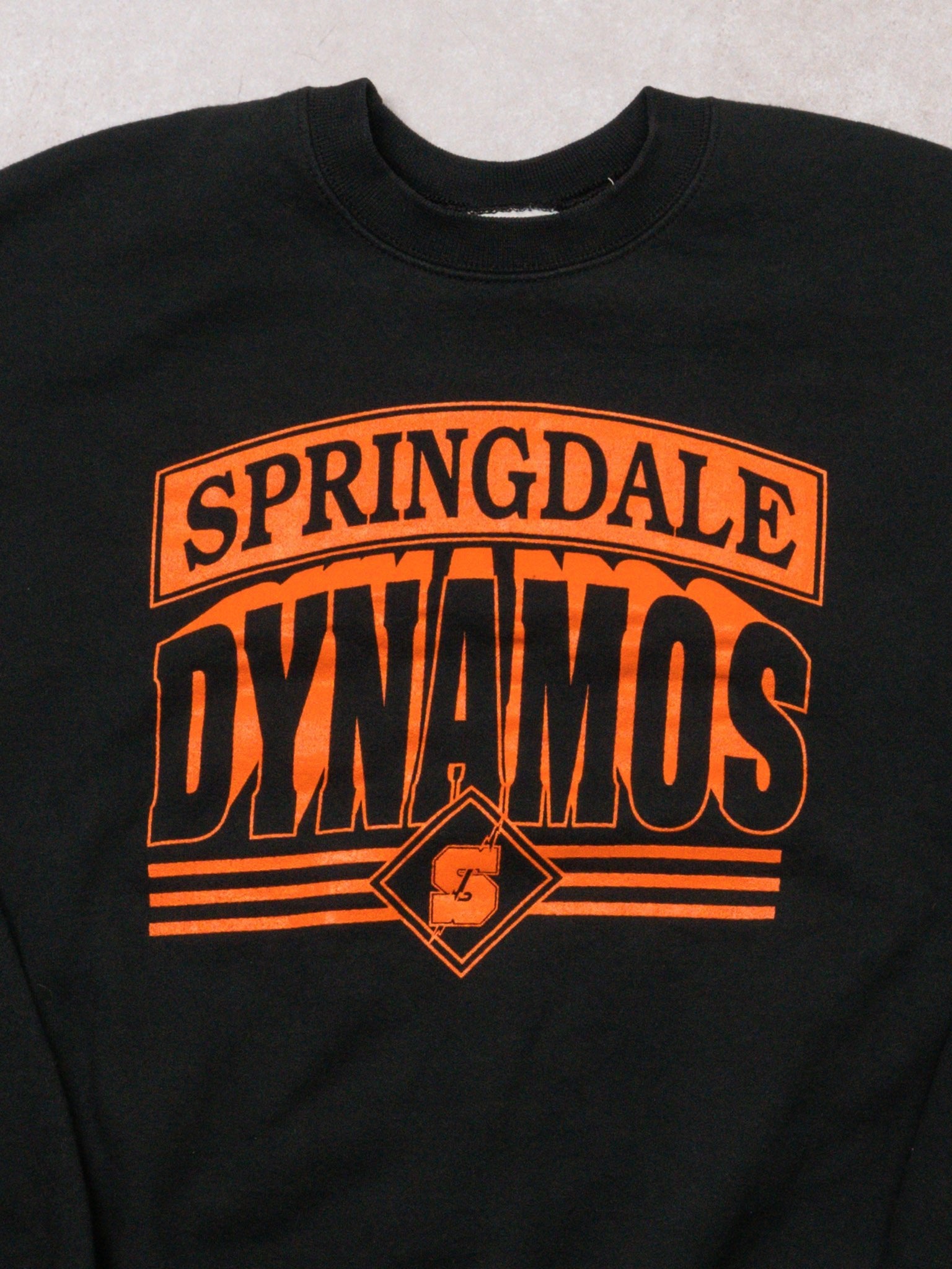 Vintage 90s Black Springdale Dynamos Crewneck (M)