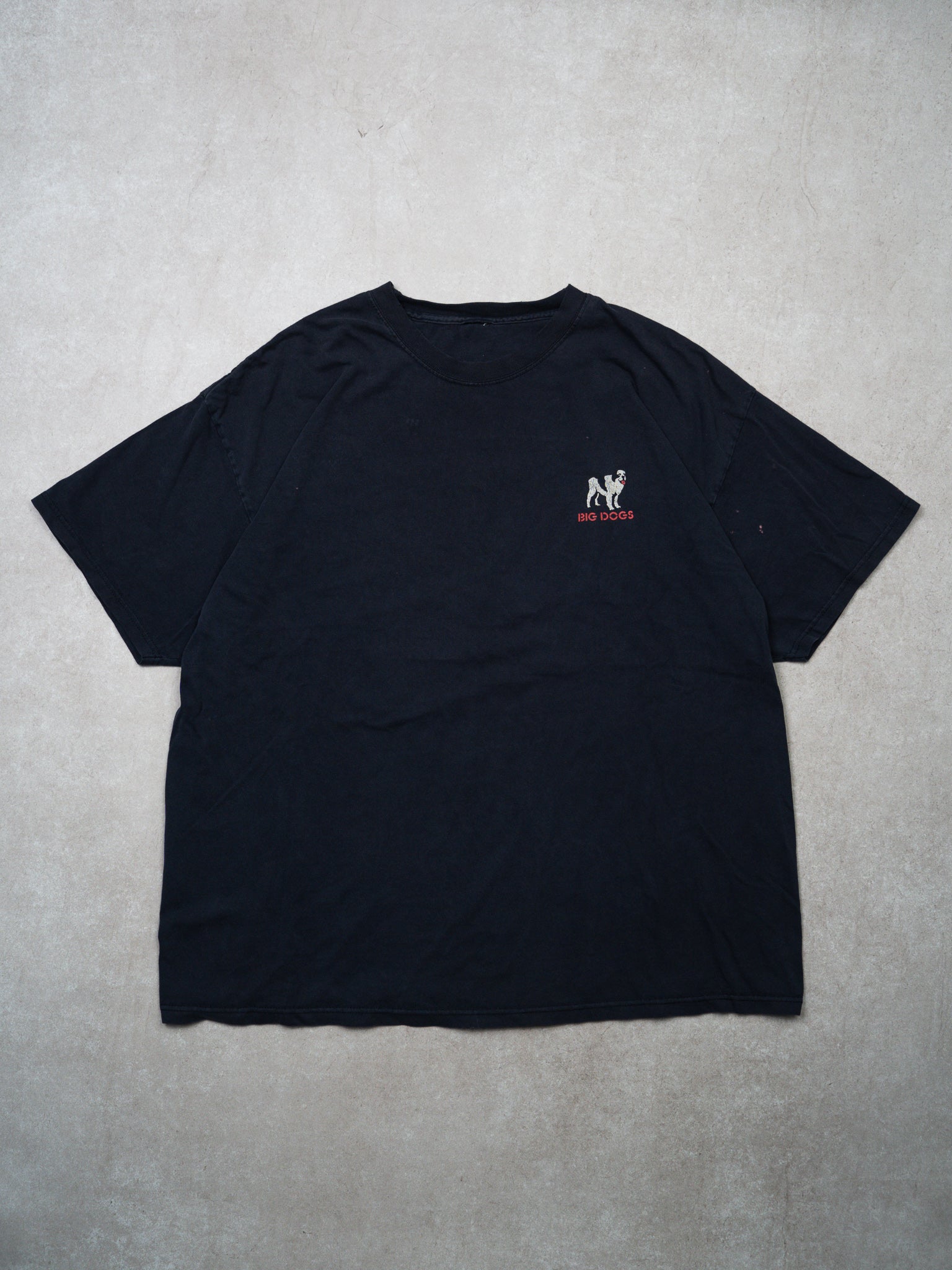 Vintage Dark Blue Big Dogs 'Large and in Charge' Tee (XL)