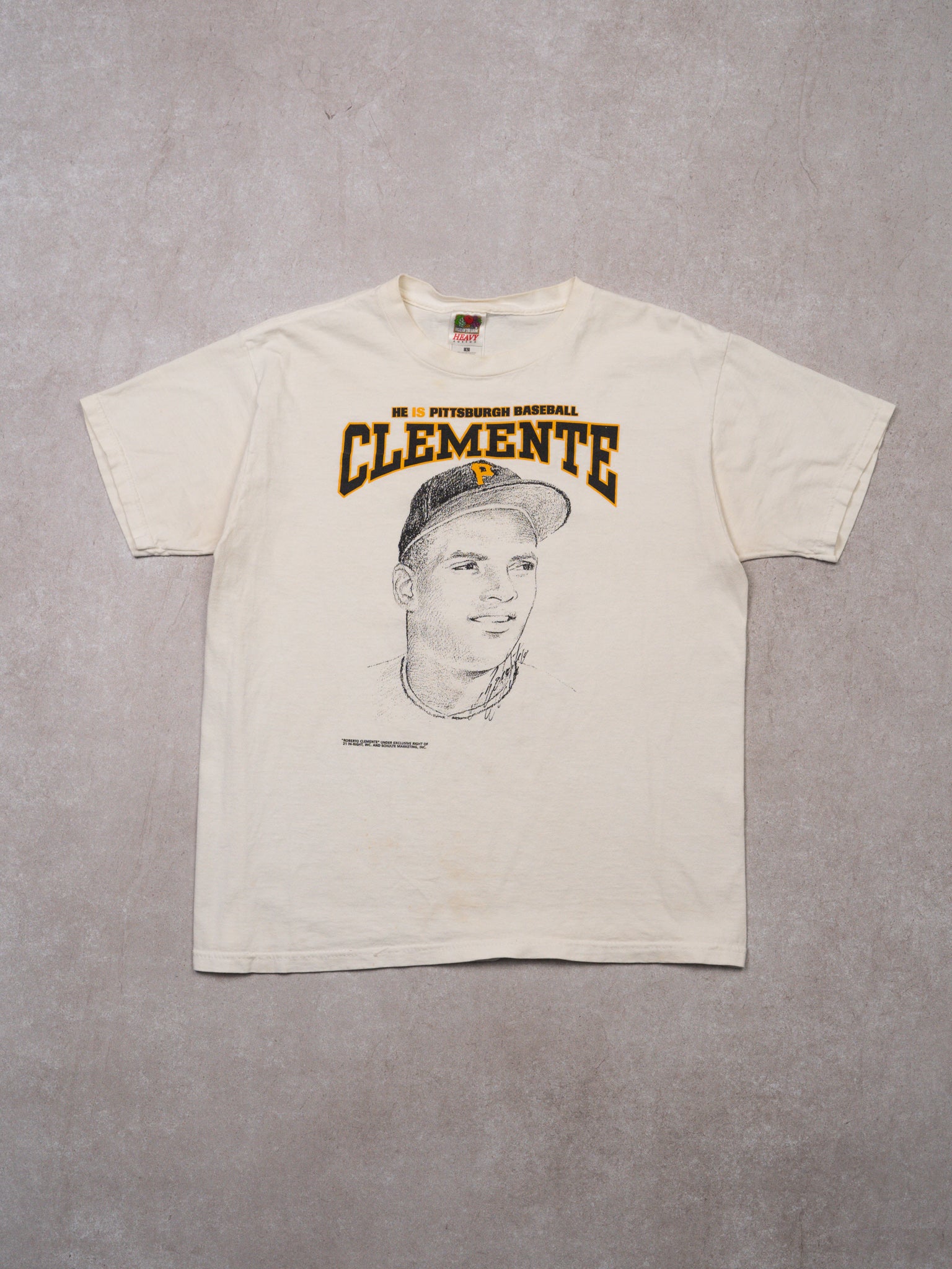 Vintage 90s White Clemente Pittsburgh MLB 'Great One' Tee (M)