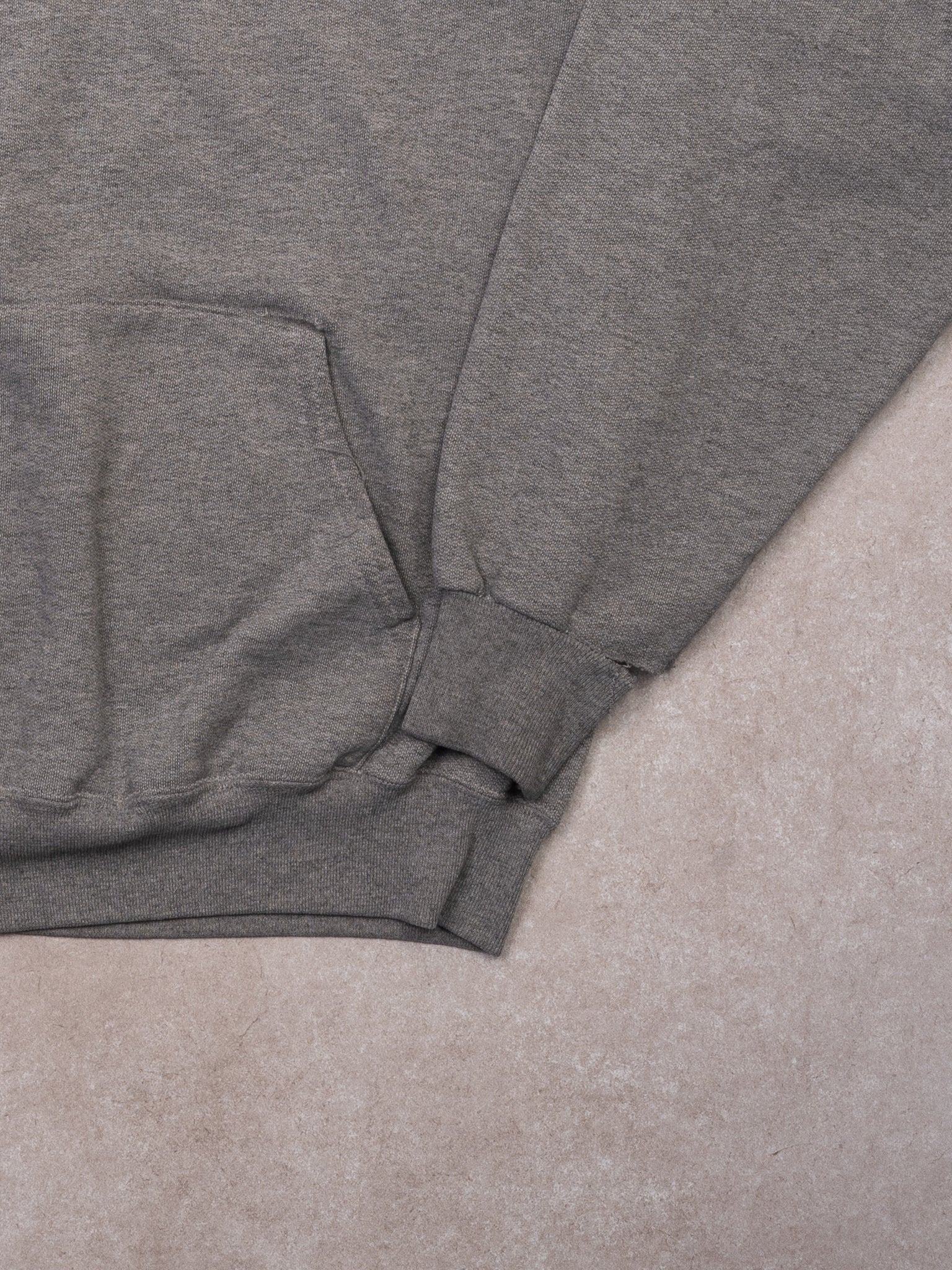 Vintage Rugged Grey + Red Ohio State 'O' Hoodie (L)
