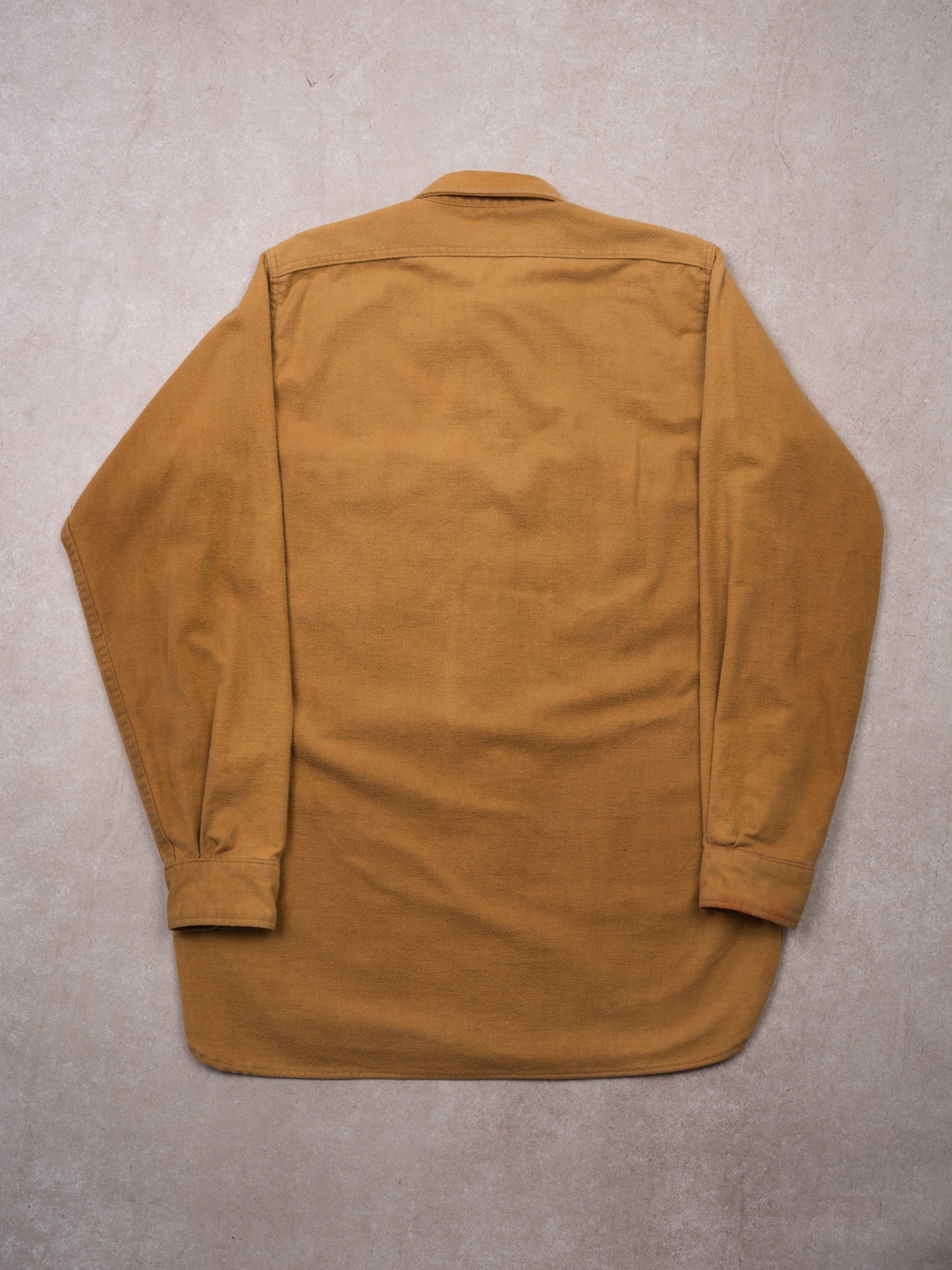 Vintage 70s Golden Yellow Cabela's Flannel Button Up (L)
