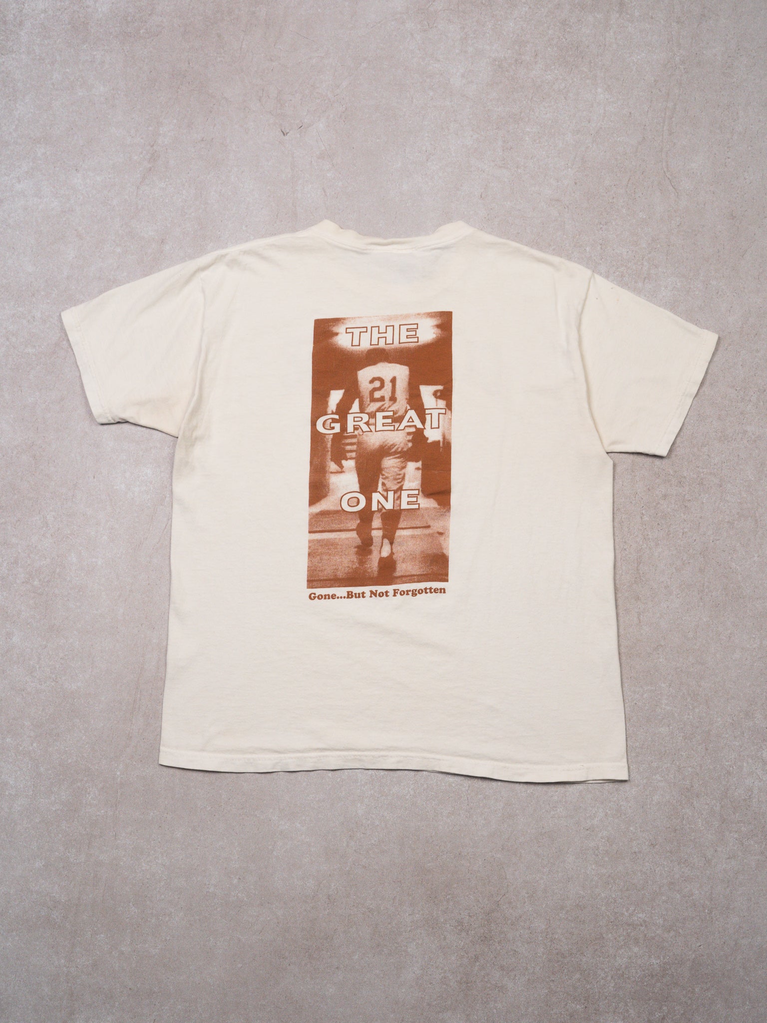 Vintage 90s White Clemente Pittsburgh MLB 'Great One' Tee (M)