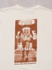 Vintage 90s White Clemente Pittsburgh MLB 'Great One' Tee (M)