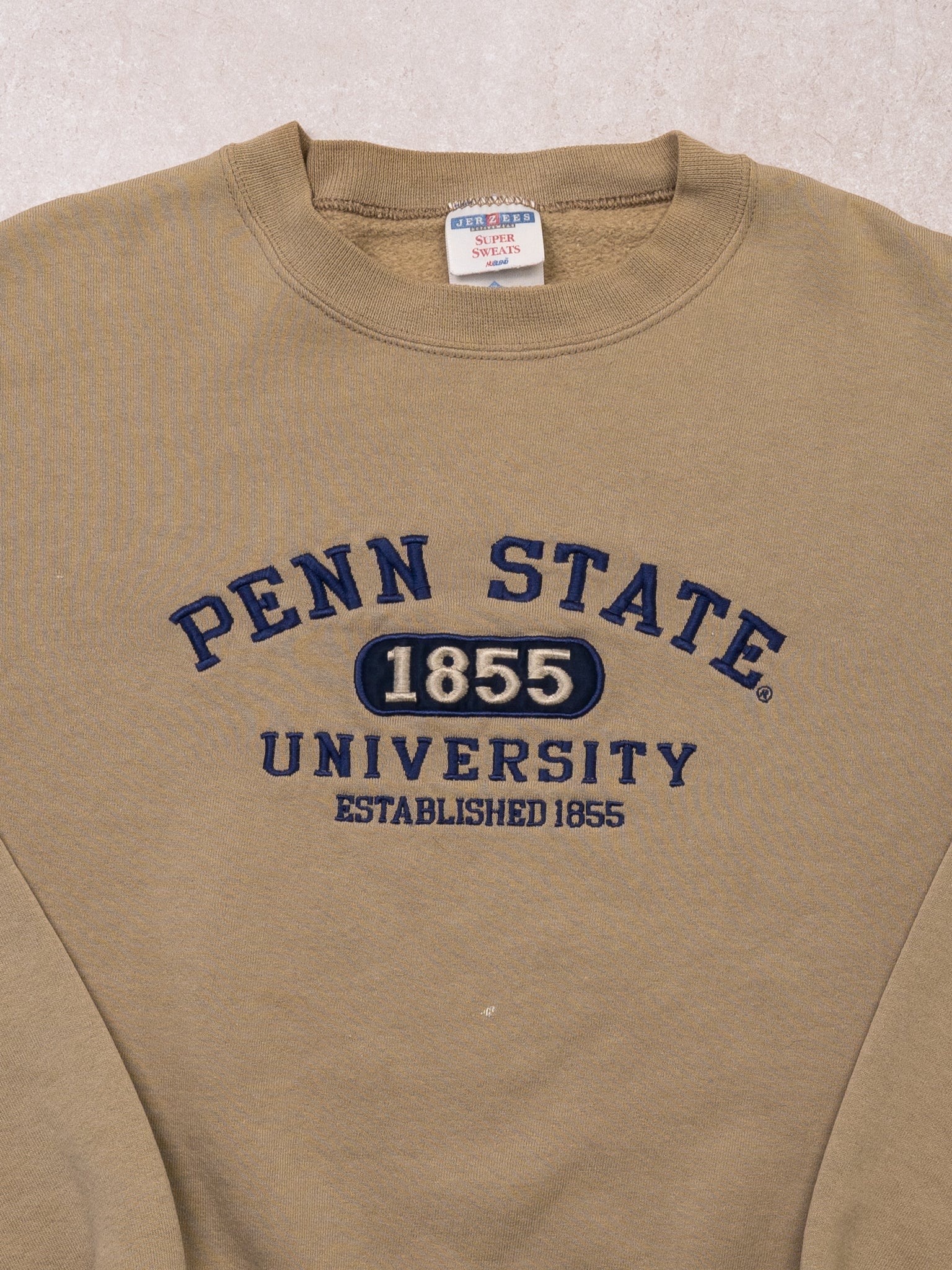 Vintage 90s Beige Penn State University Crewneck (XL)