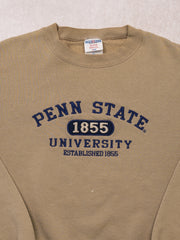 Vintage 90s Beige Penn State University Crewneck (XL)