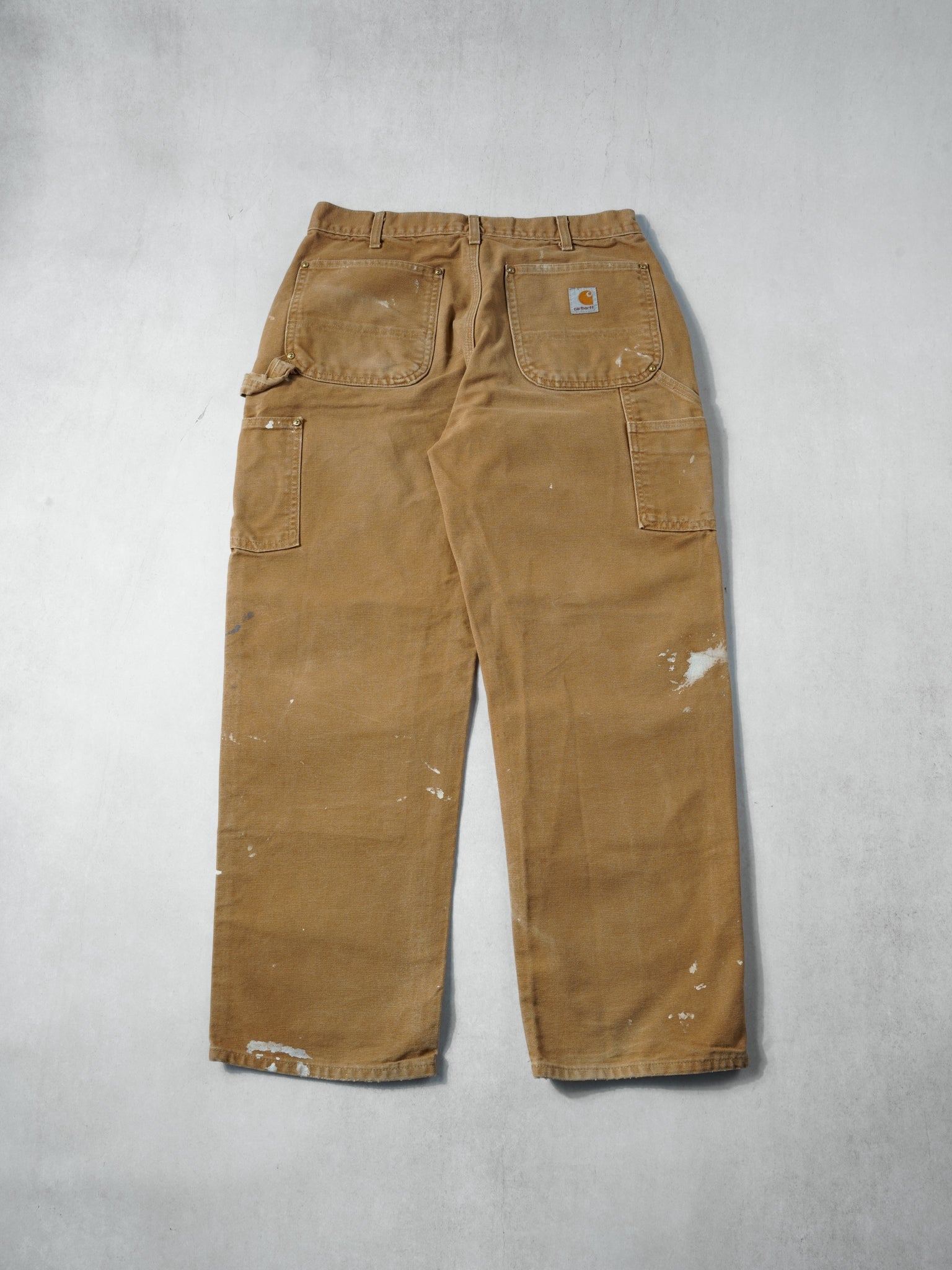 Vintage 90s Khaki Carhartt Double Knee Carpenter Pants (30x29)