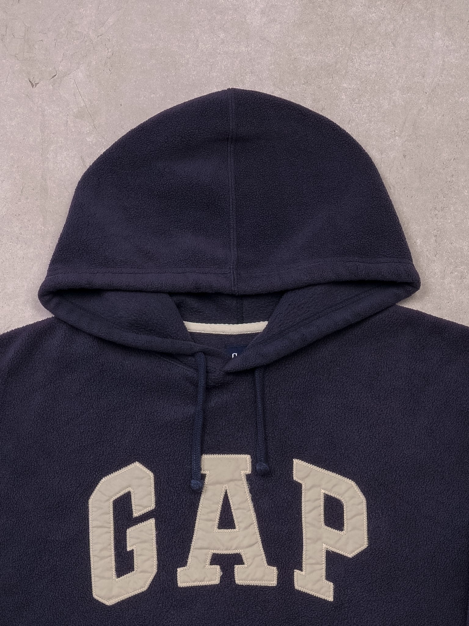Vintage 90s Navy Blue Gap Fleece Hoodie (L)