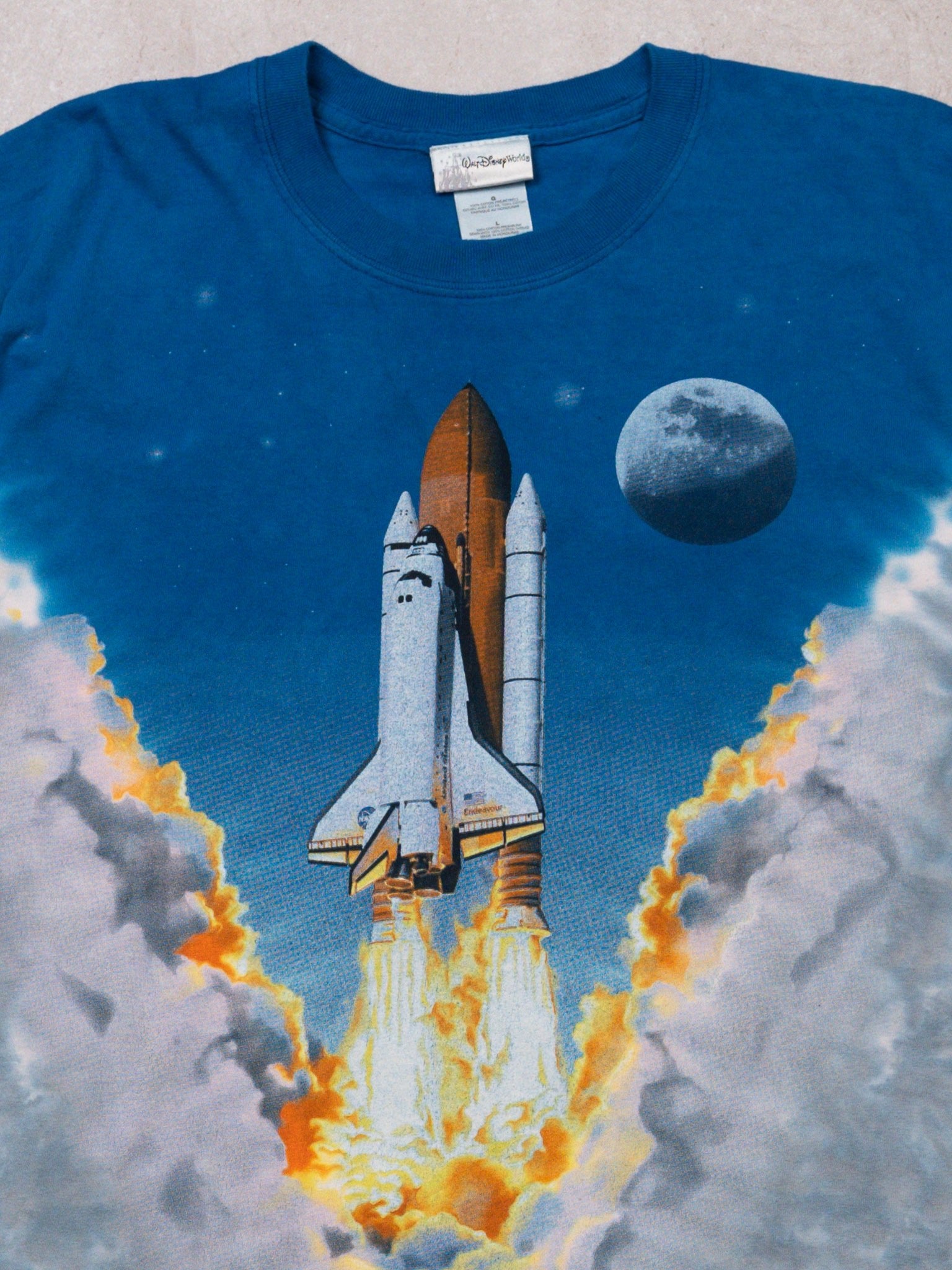 Vintage RARE 90s Disney Boeing Rocket Ship Tee (M/L)