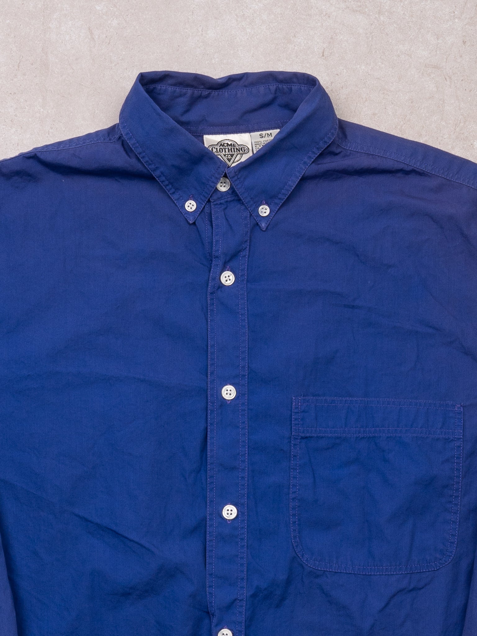 Vintage '91 Blue Looney Tunes Button Up Shirt (L)