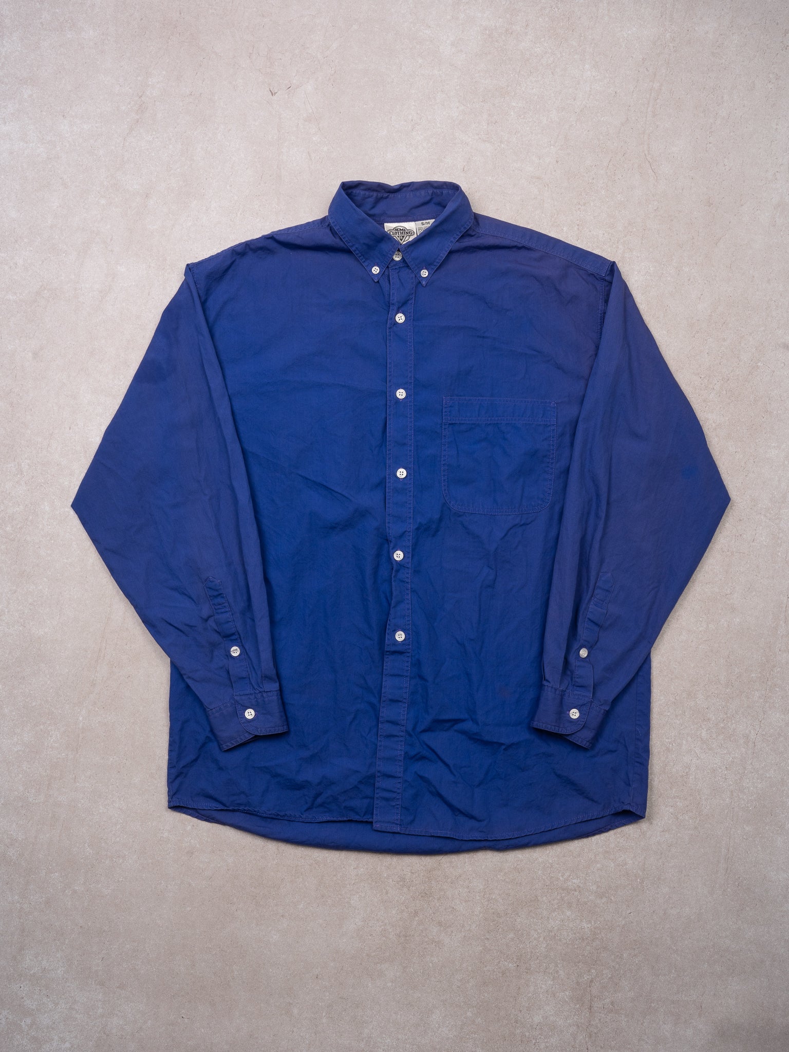 Vintage '91 Blue Looney Tunes Button Up Shirt (L)