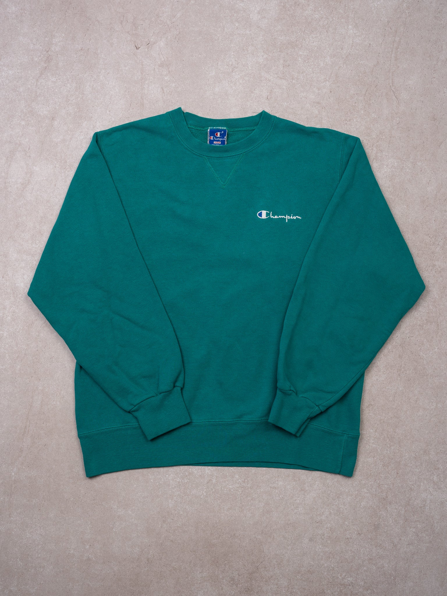 Vintage 90s Teal Champion Crewneck (S/M)