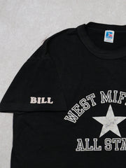 Vintage 80s Black Single Stitch West Mifflin x Russell Tee (M)