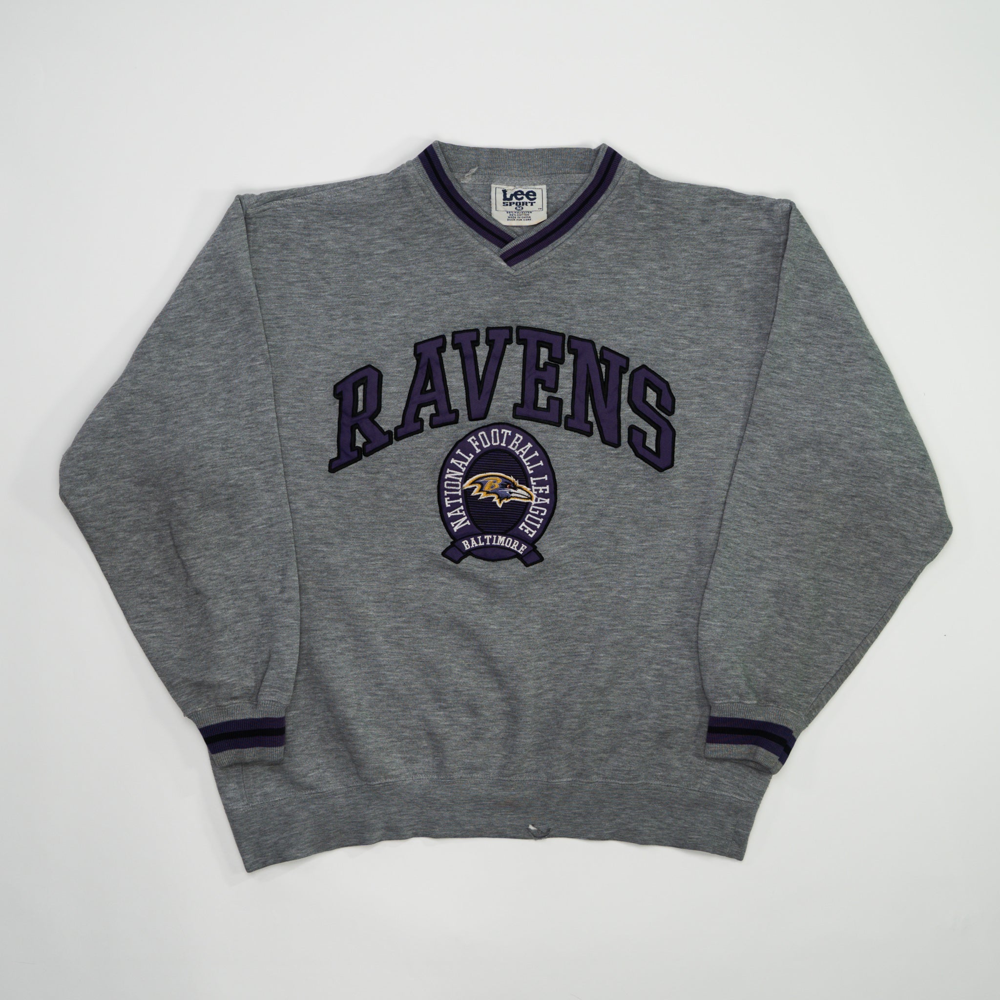 Vintage Grey Ravens NFL x Lee Sports Crewneck (M/L)