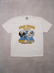 Vintage '02 Home Opener Steelers v Raiders Tee (L)