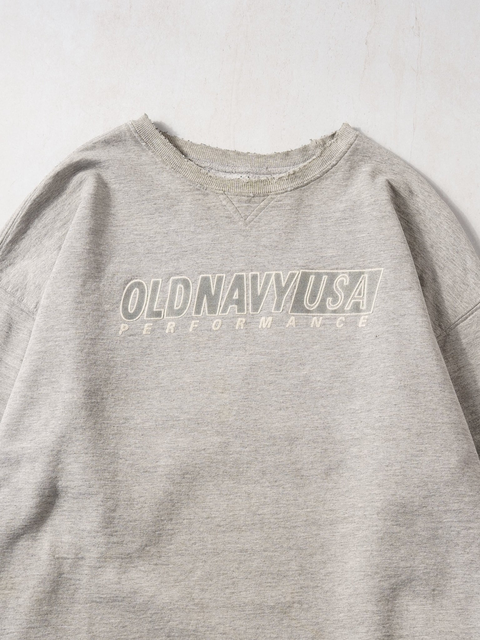 Vintage 90s Grey Old Navy USA Crewneck Crewneck (XL)
