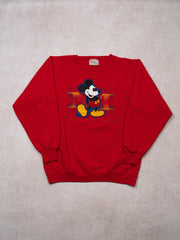 Vintage 90s Red Mickey Mouse Classics Crewneck (M)