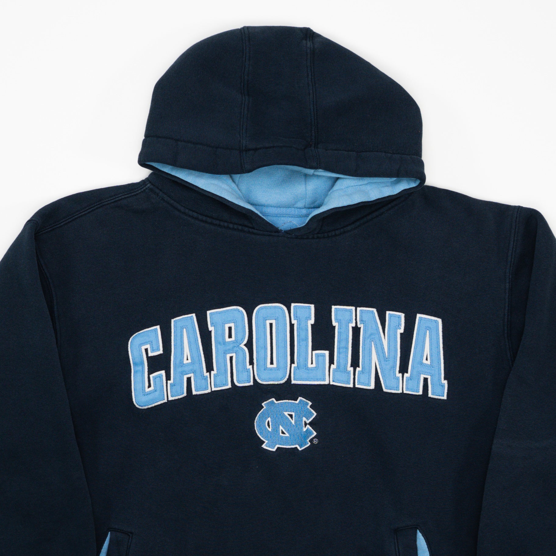 Vintage Blue Carolina NC Footlocker Hoodie (L)