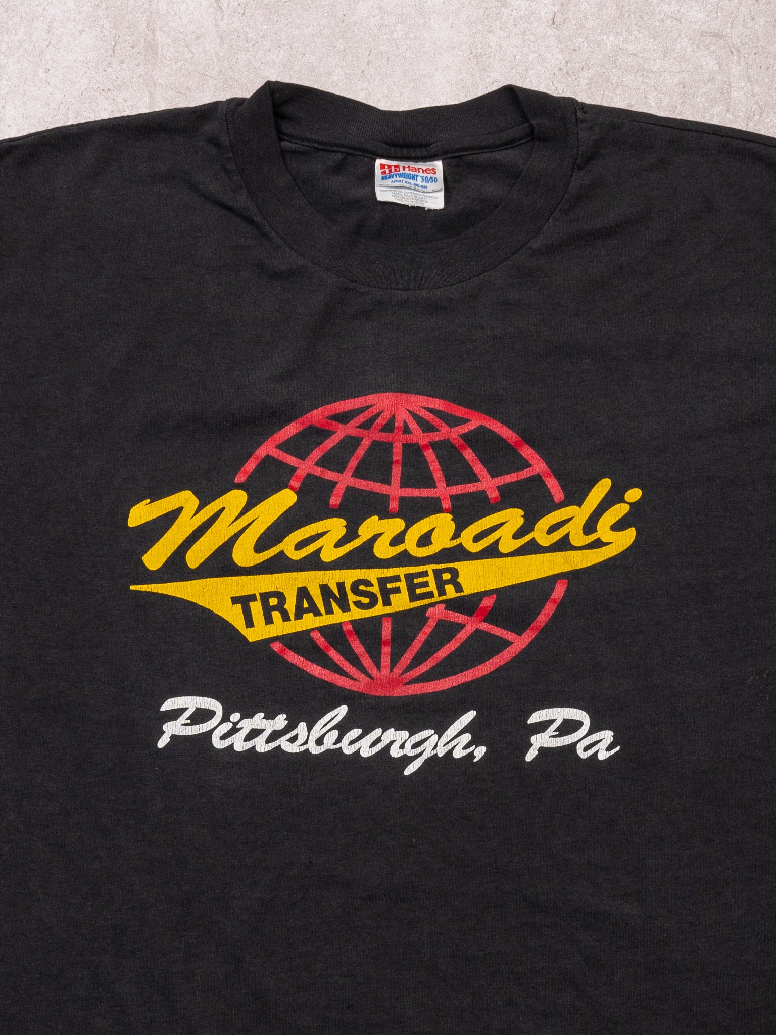 Vintage 90s Black Maroadi Transfer Tee (XL)