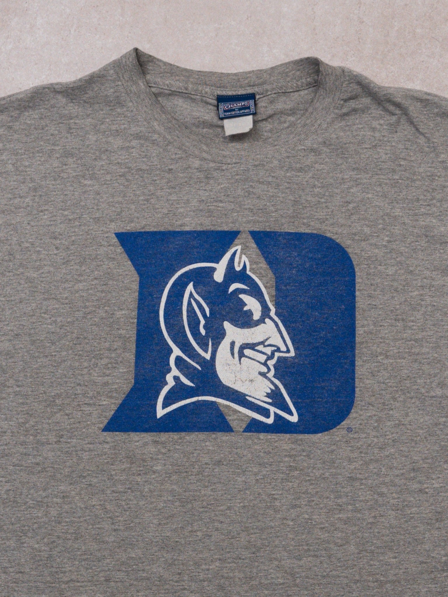 Vintage Grey Duke University Devils x Champs Tee (XL)