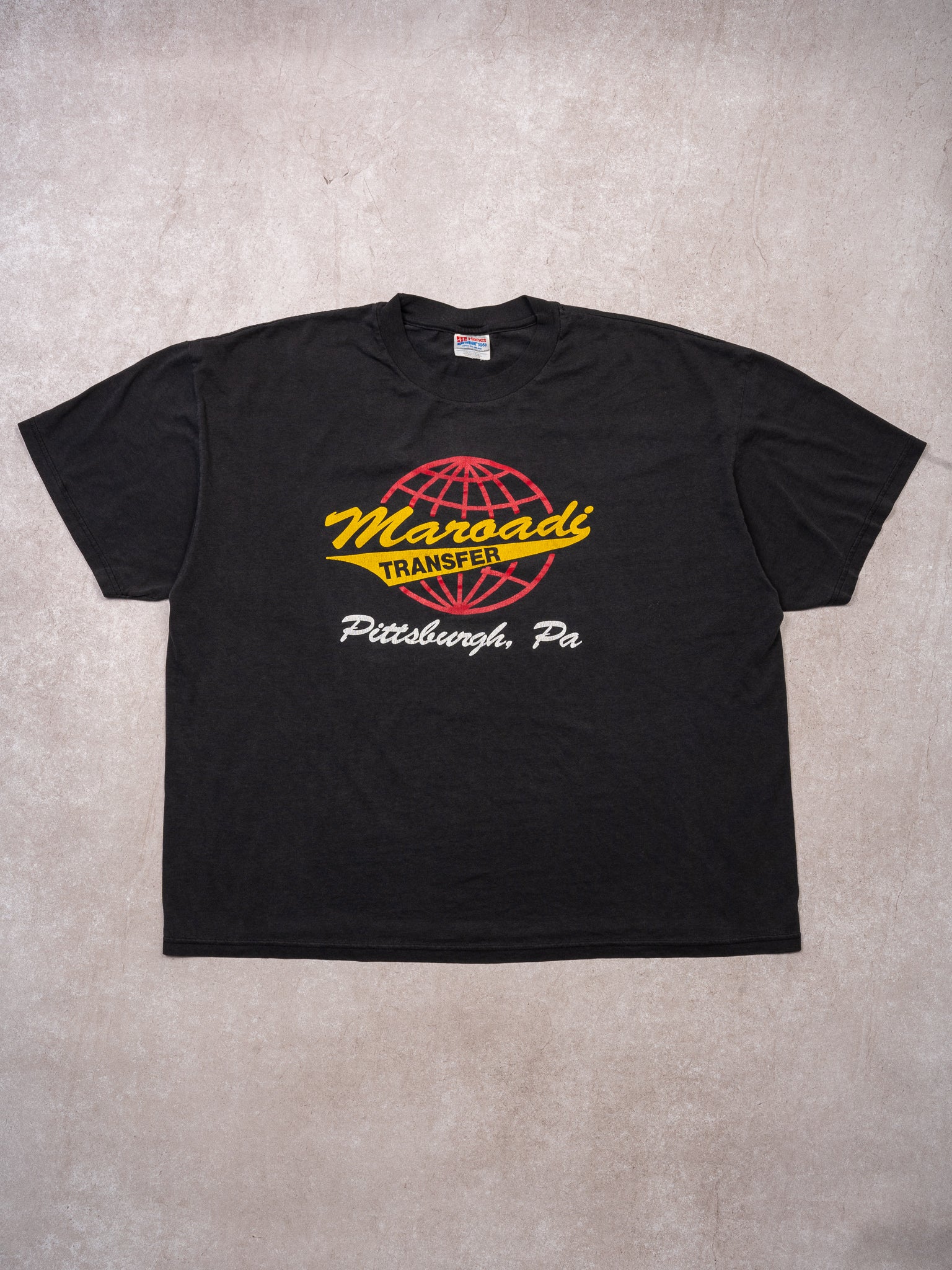 Vintage 90s Black Maroadi Transfer Tee (XL)