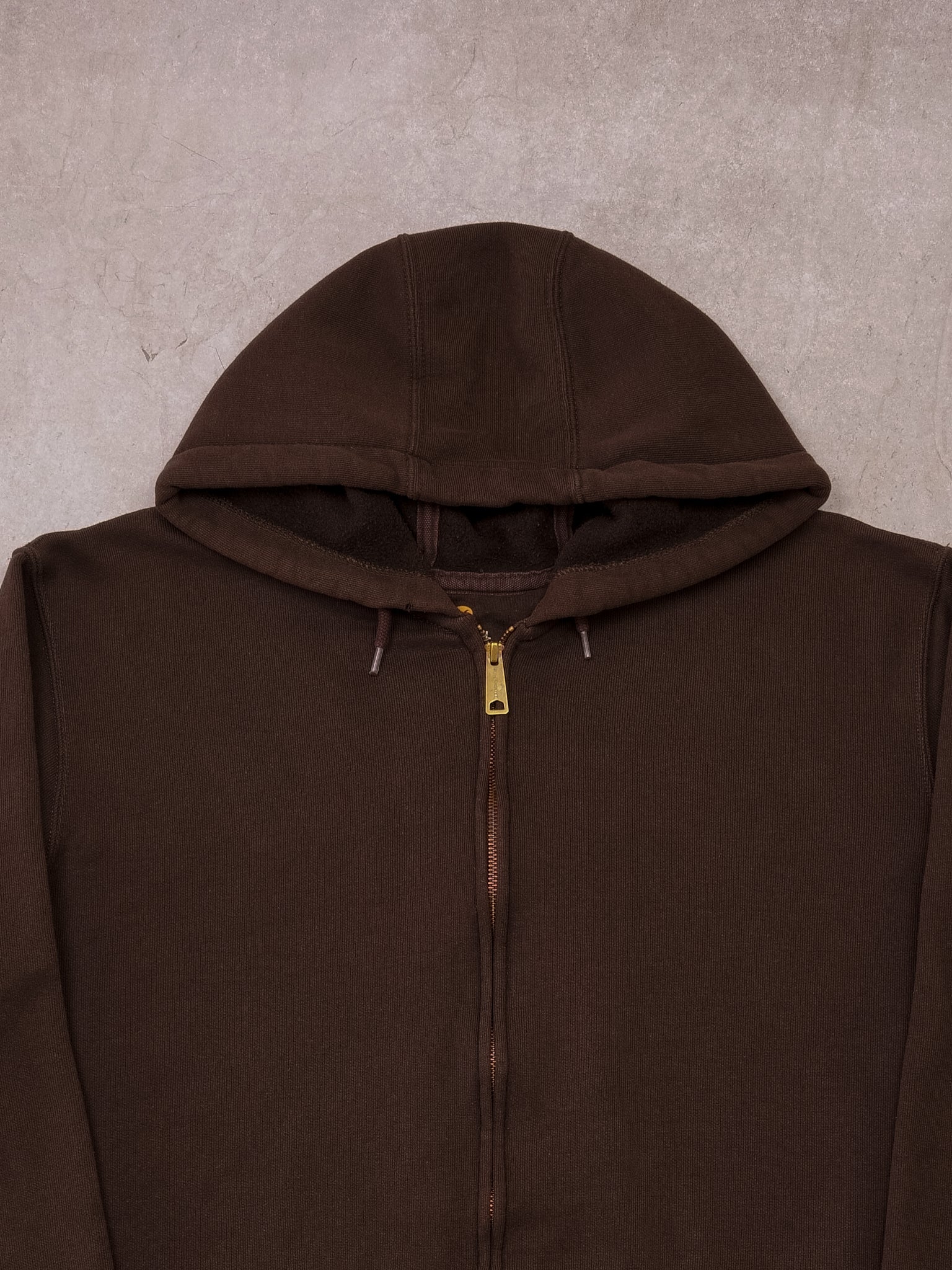Brown Carhartt Original Fit Zip Up (XL)