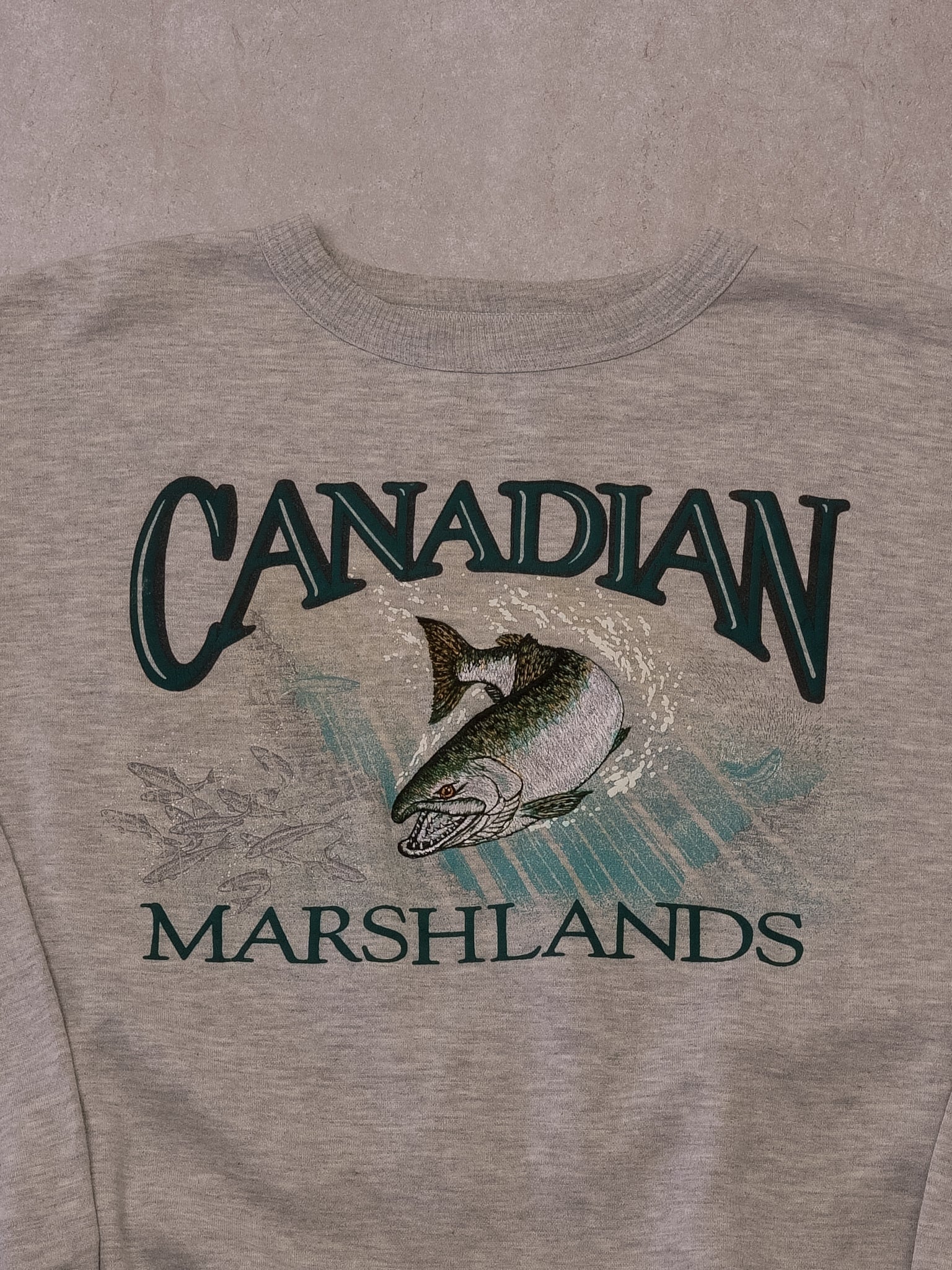 Vintage-90s Grey Canadian Marashlands Crewneck (L/XL)