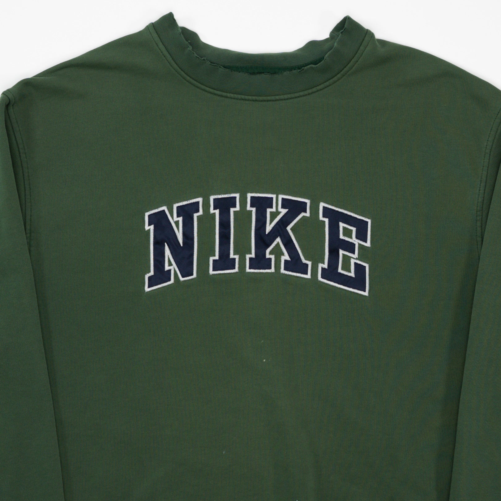 Vintage Green Nike Spell Out Crewneck (L)