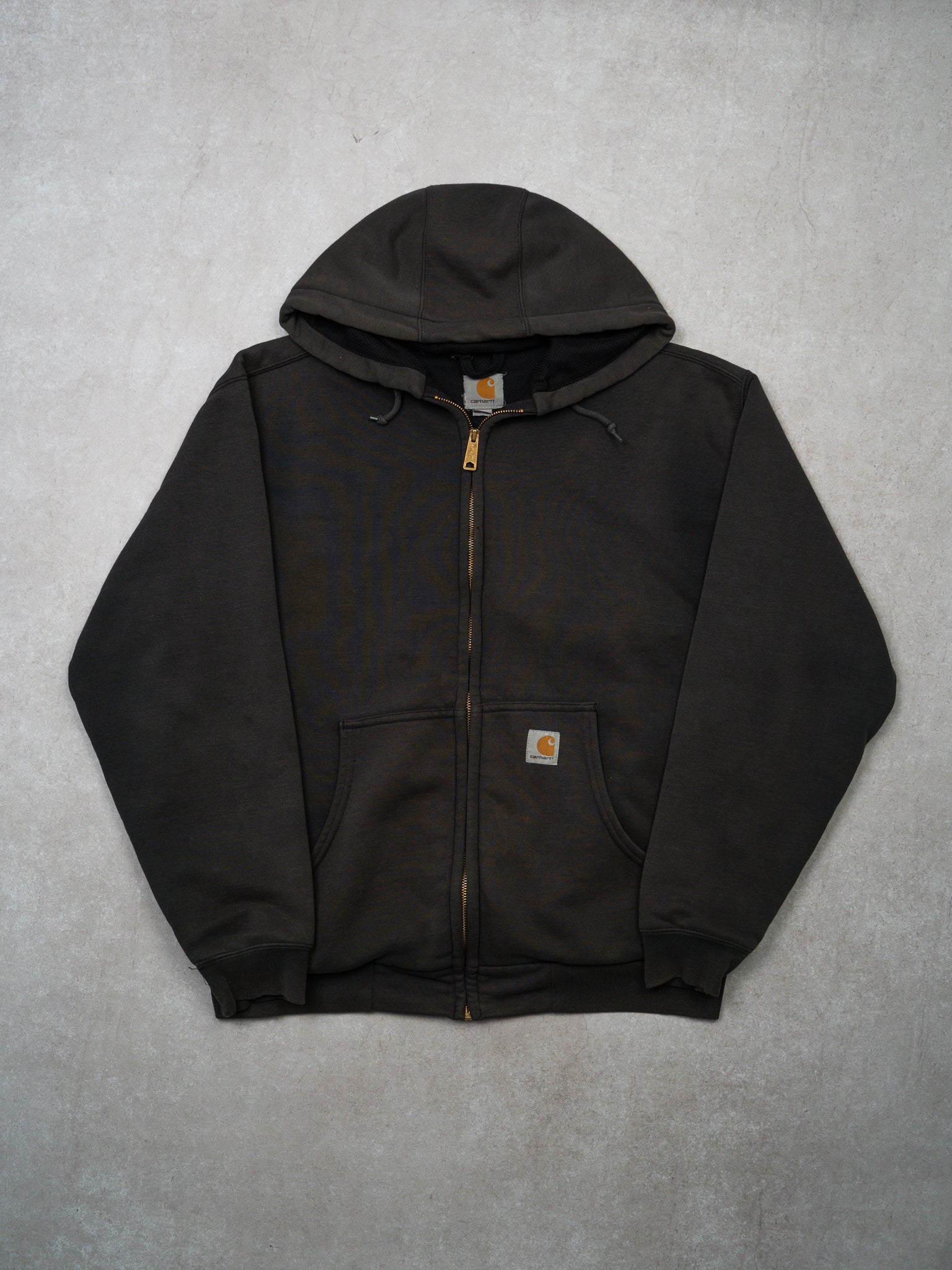 Vintage 90s Sun Faded Carhartt Insulated Zip Up Hoodie (XL)