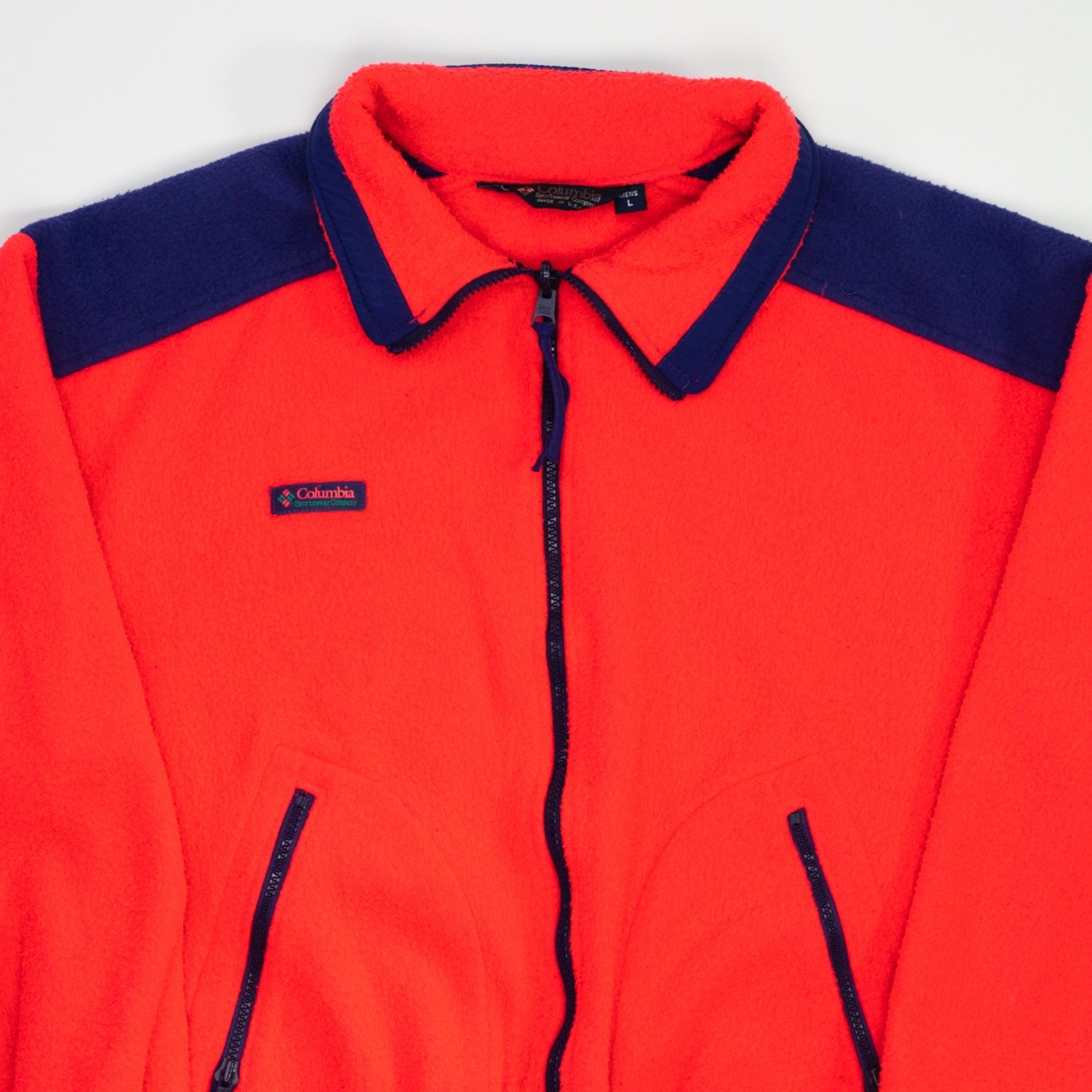 Vintage Pink + Purple Columbia Fleece Zip Up (M/L)