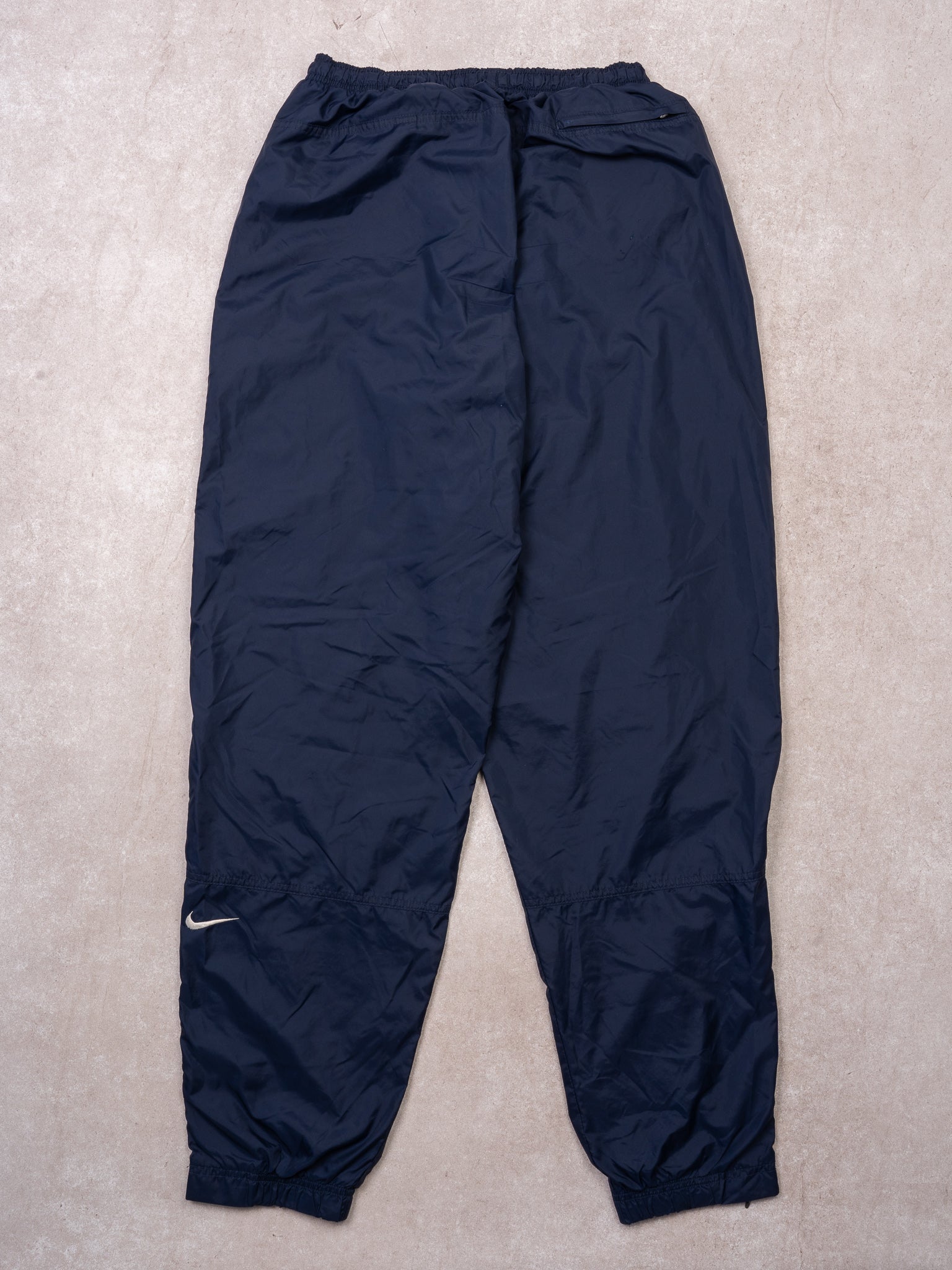 Vintage 90s Navy Nike Insulated Windbreaker Pants (M)