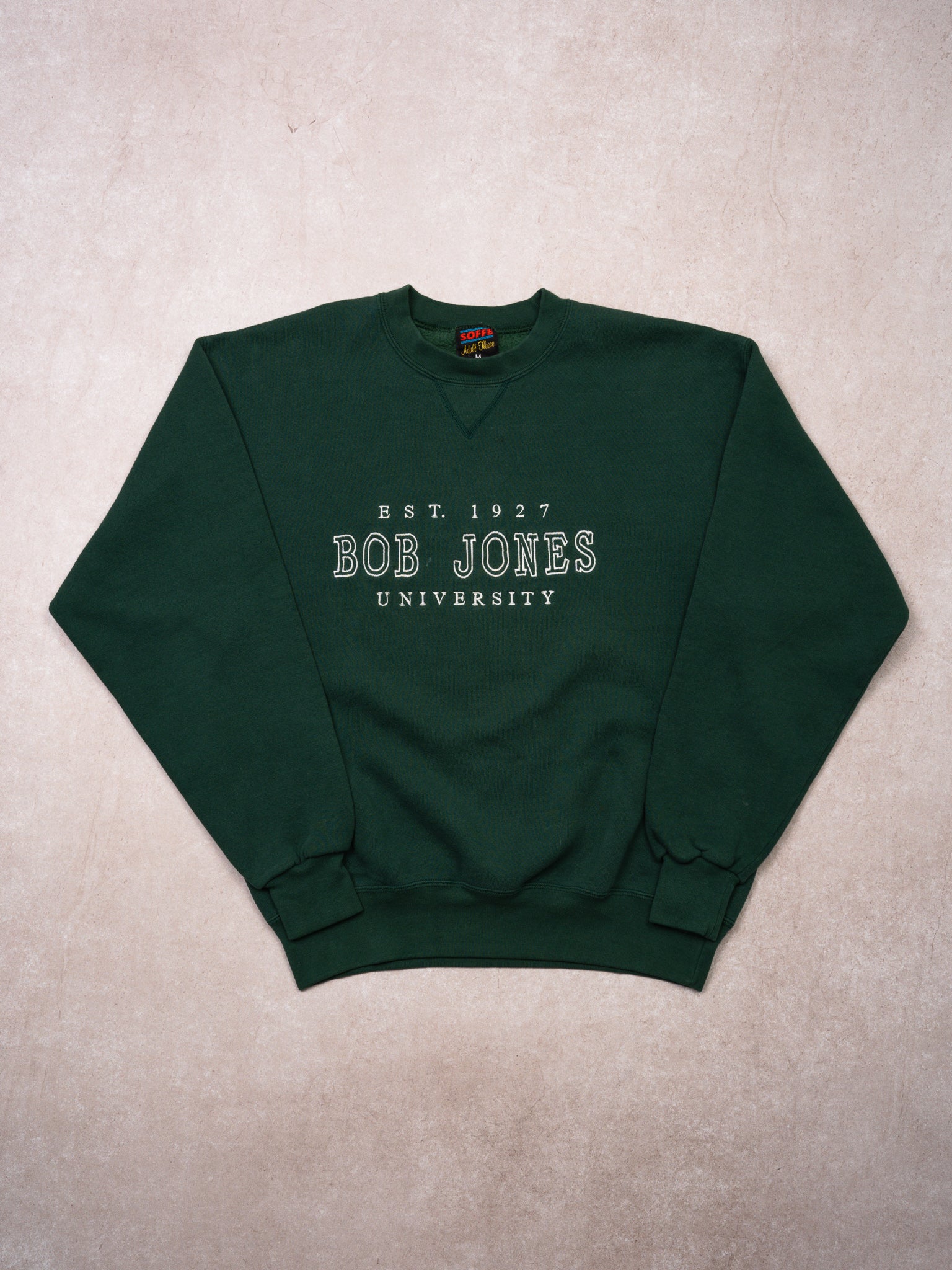 Vintage 90s Green Bob Jones University Crewneck (M)