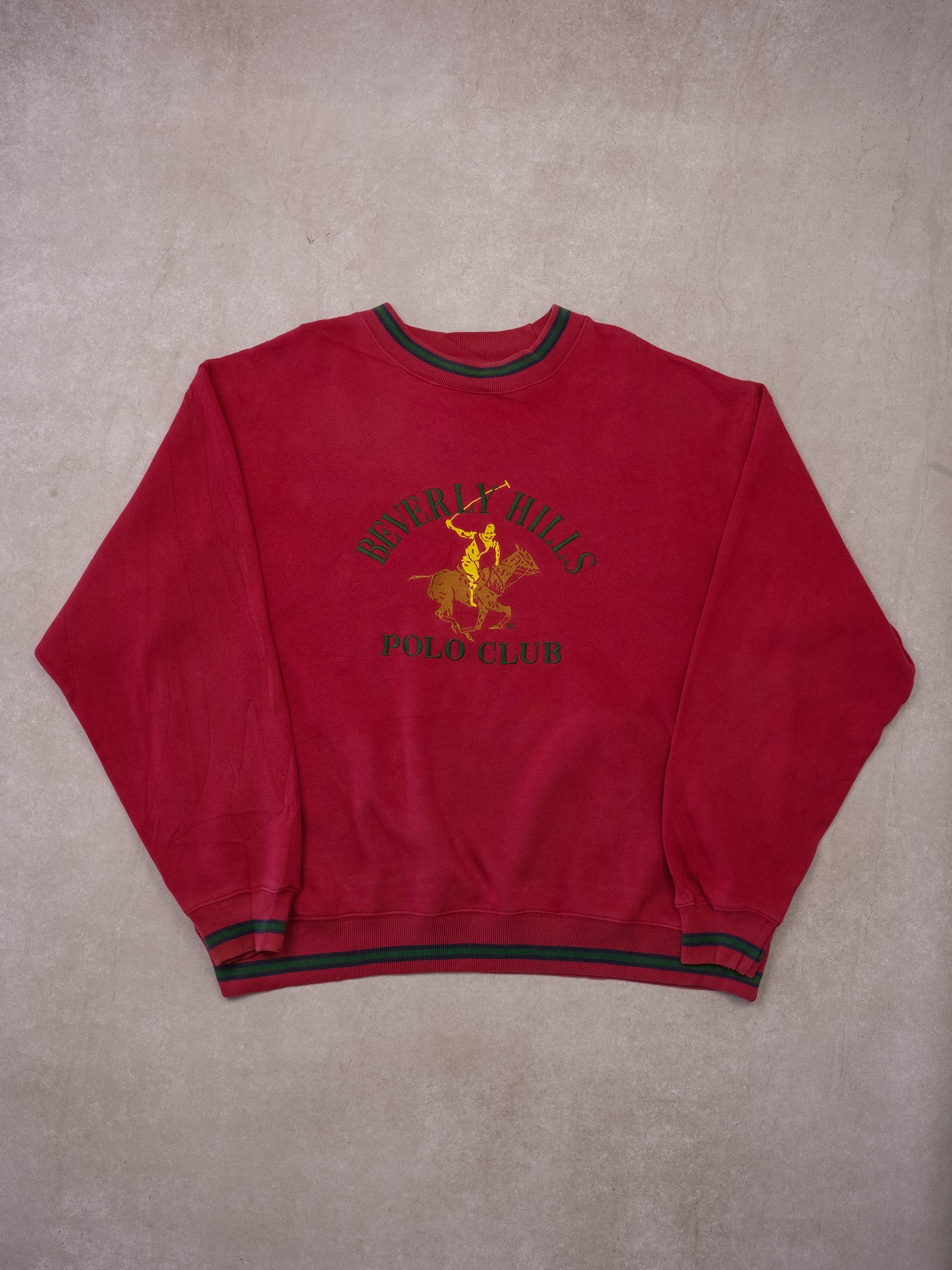 Vintage 90s Red Beverly Hills Polo Club Crewneck (XXL)