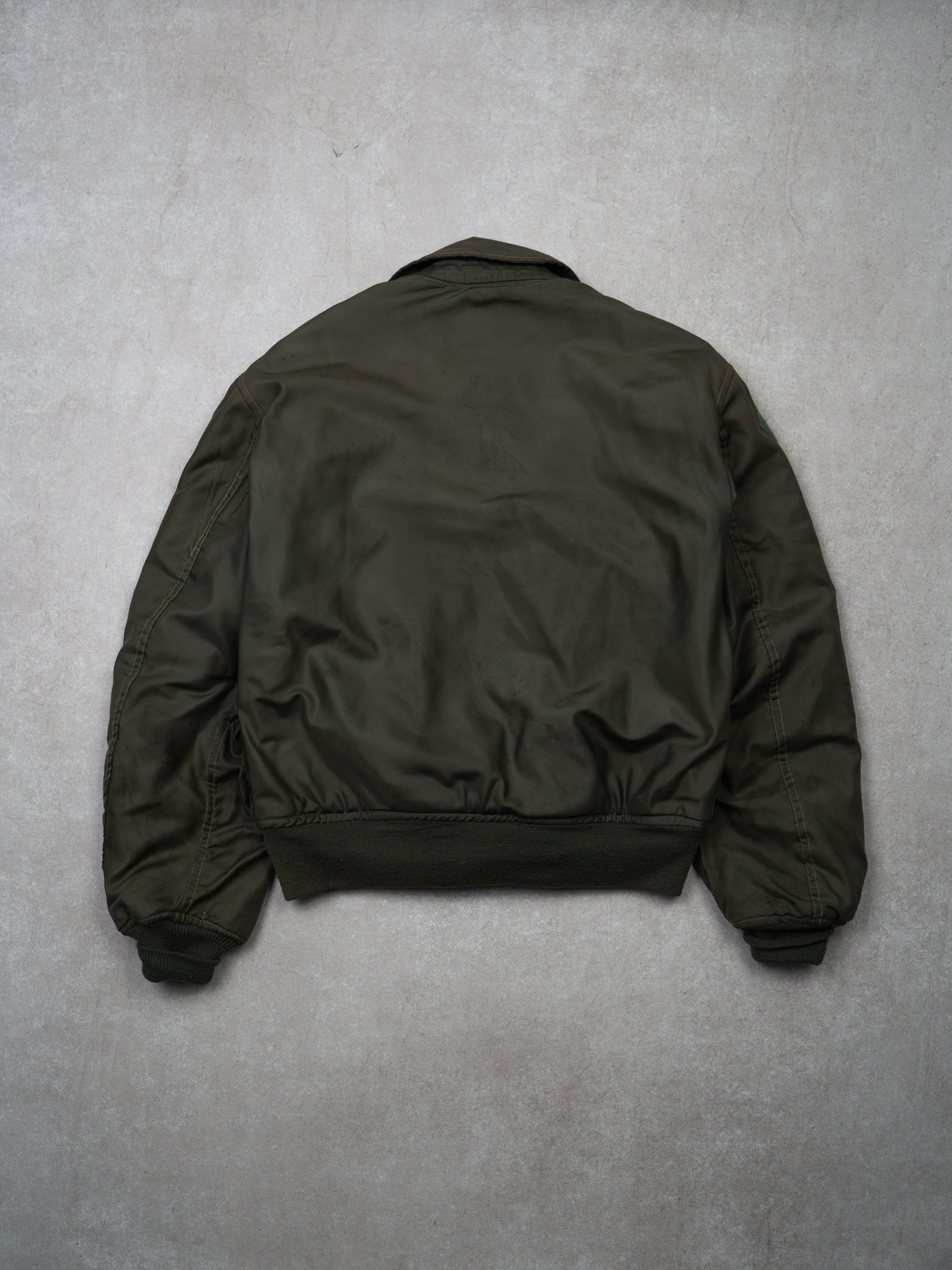Vintage 80s Army Green CWU-45 Flight Bomber Jacket (S)