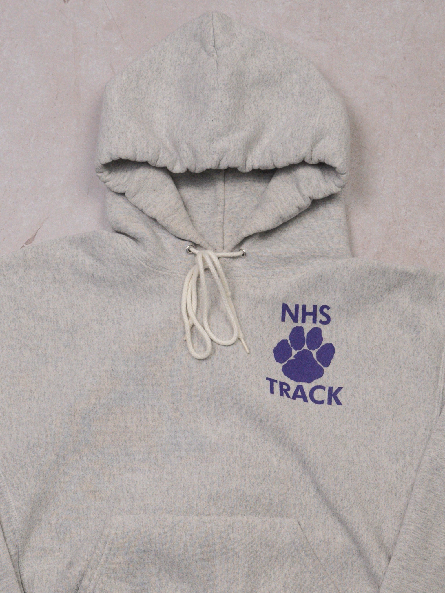 Vintage 90s Grey NHS Track x Lee Hoodie (S)