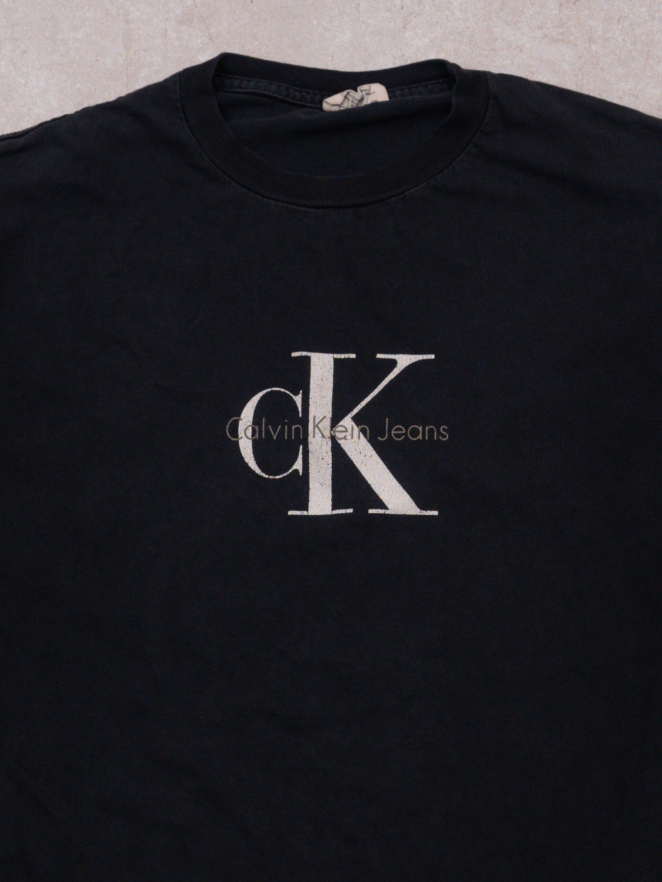 Vintage 90s Black Calvin Klein Jeans Tee (M)