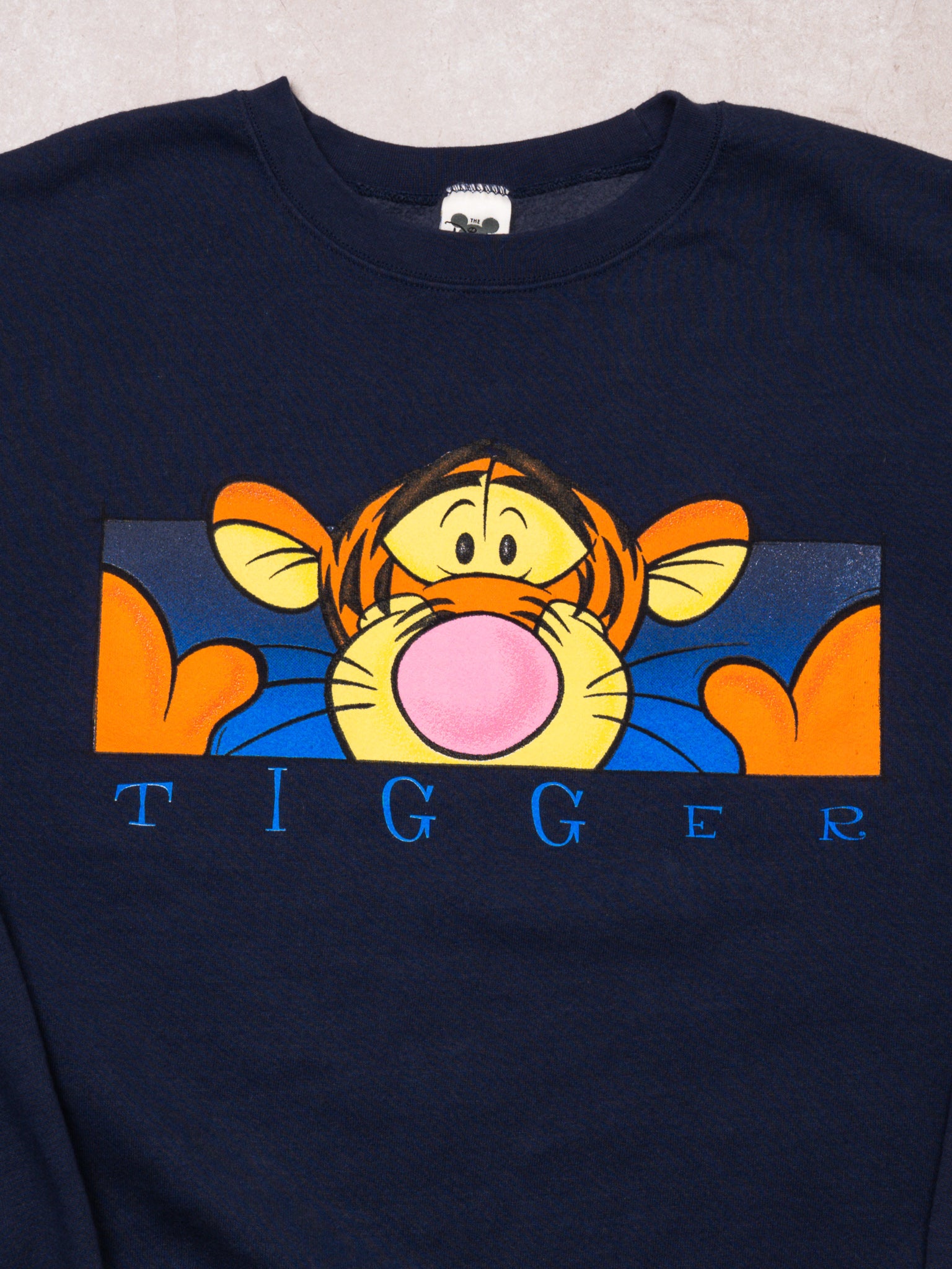 Vintage 90s Navy Tigger Crewneck (XL)
