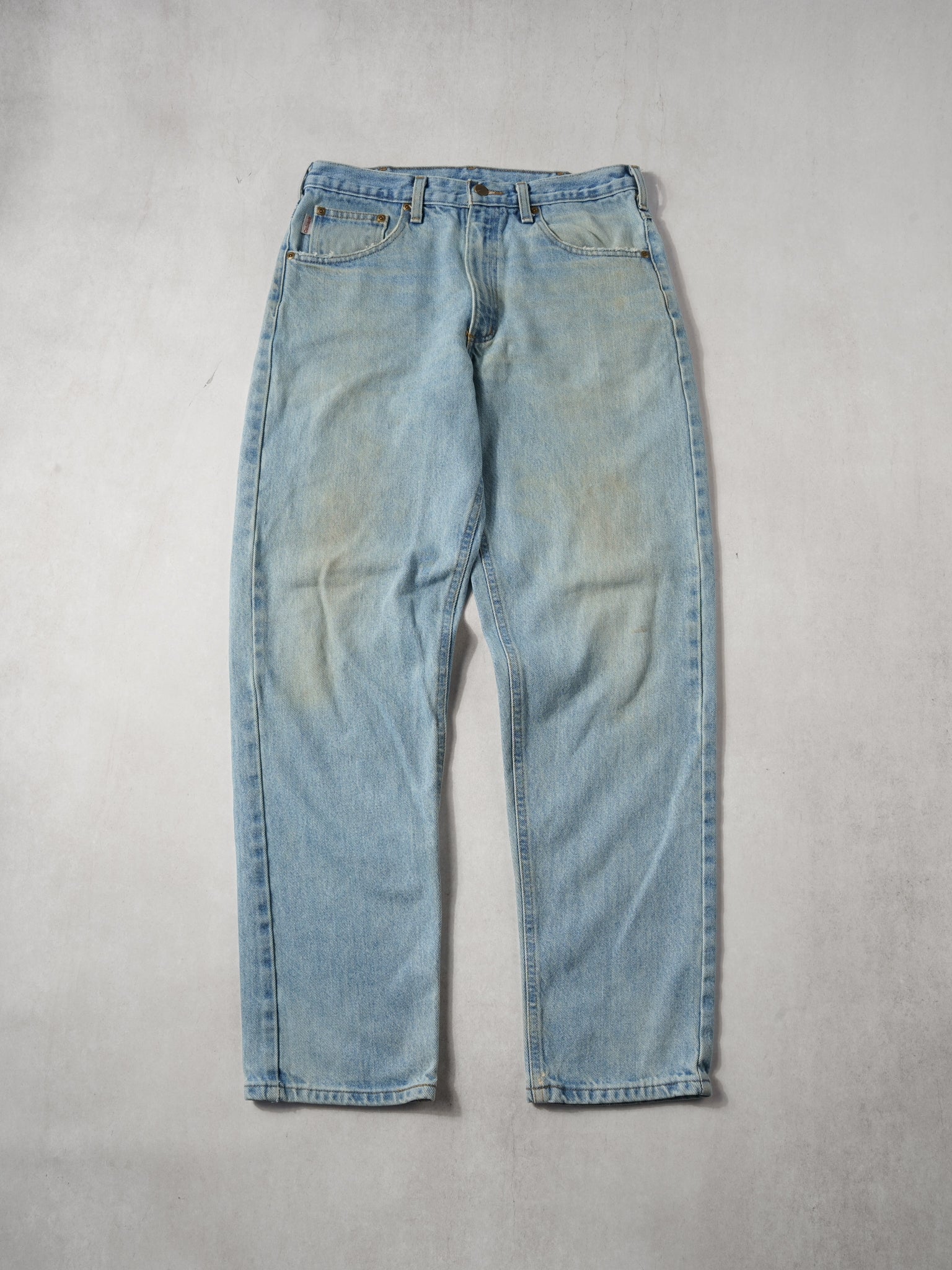 Vintage 90s Light Washed Blue Carhartt Denim Jeans (32x32)