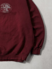 Vintage 90s Maroon Rocky River Pirates Crewneck (M)